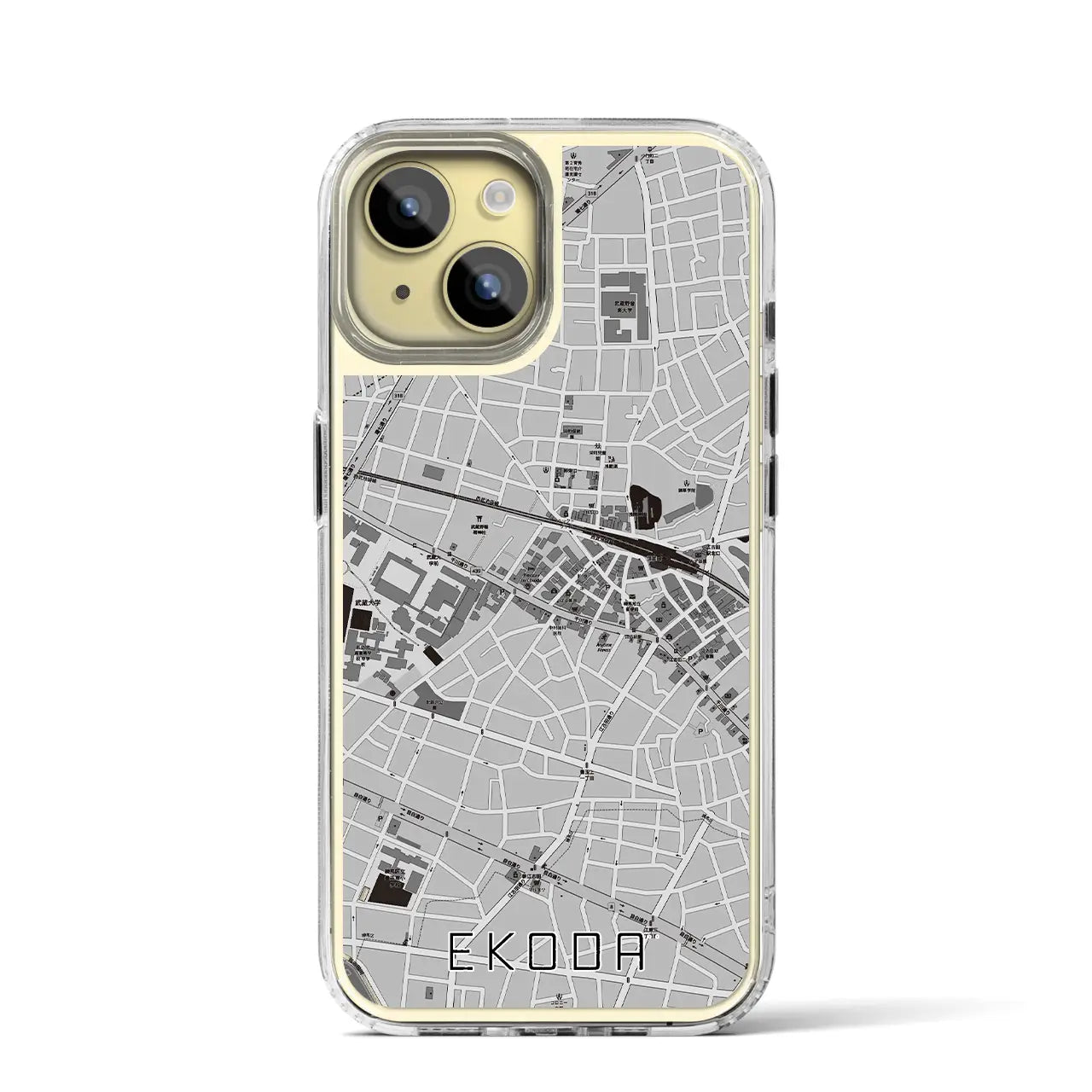 【江古田(東京都)】地図柄iPhoneケース(MagSafeタイプ)