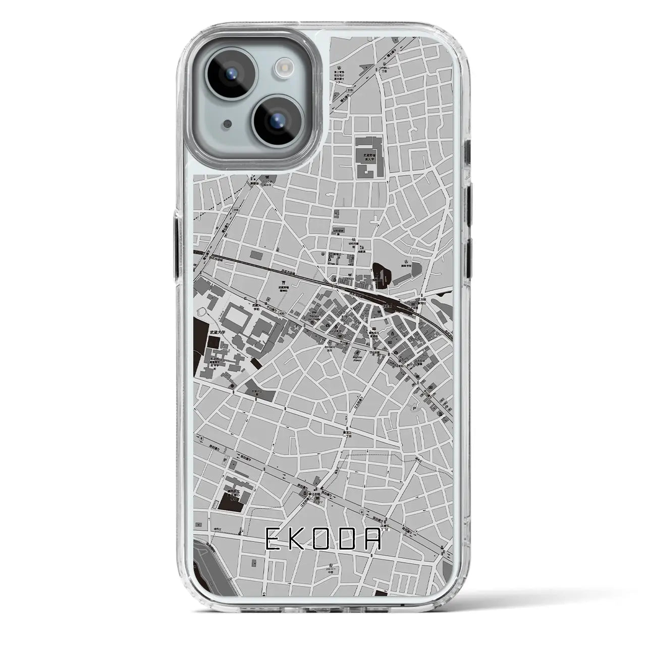 【江古田(東京都)】地図柄iPhoneケース(MagSafeタイプ)