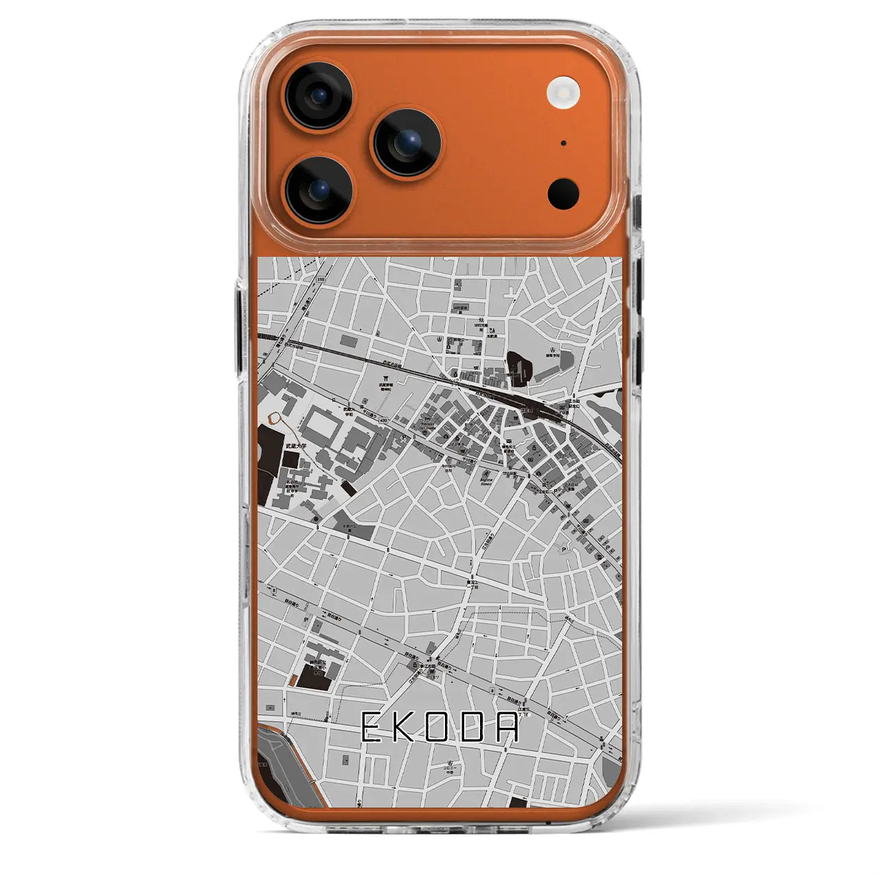 【江古田(東京都)】地図柄iPhoneケース(MagSafeタイプ)