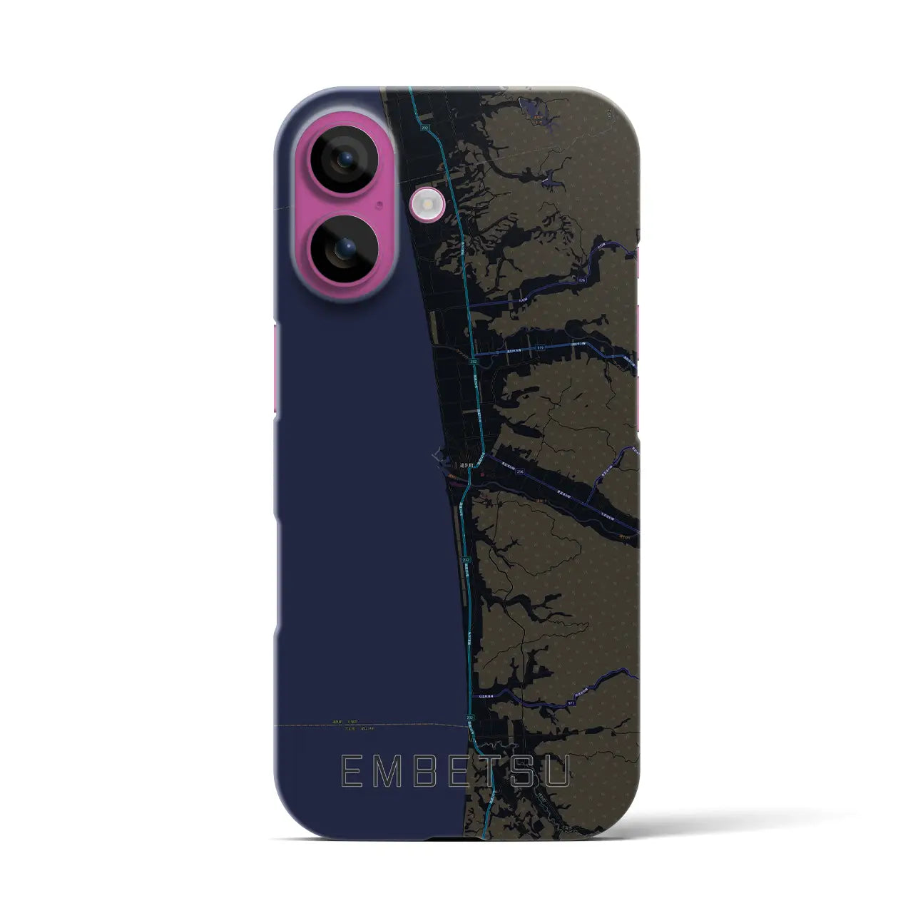 【遠別(北海道)】地図柄iPhoneケース(バックカバータイプ)