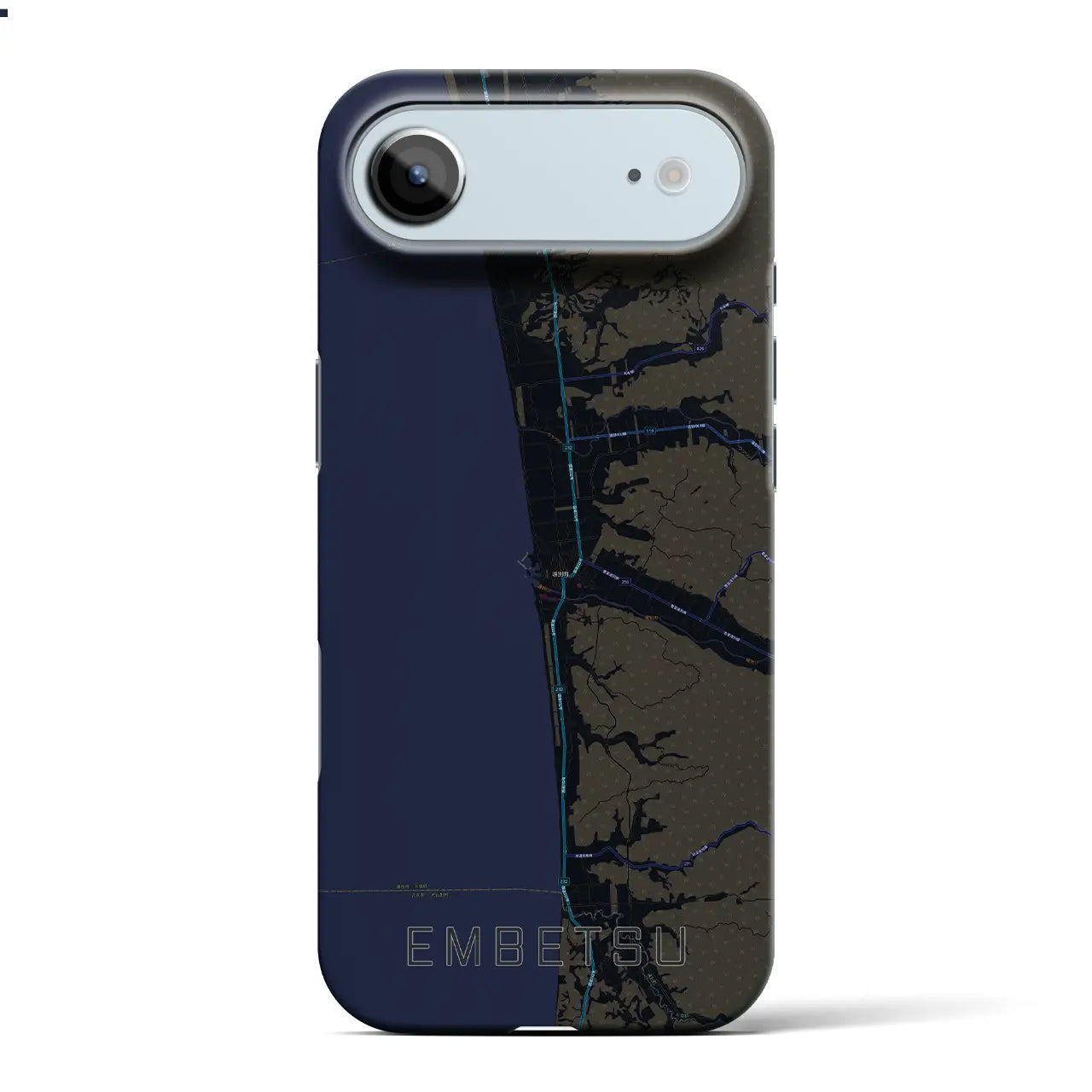 【遠別(北海道)】地図柄iPhoneケース(バックカバータイプ)
