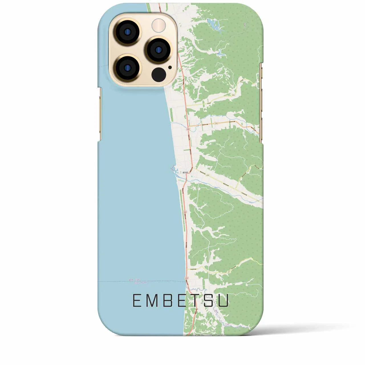 【遠別(北海道)】地図柄iPhoneケース(バックカバータイプ)