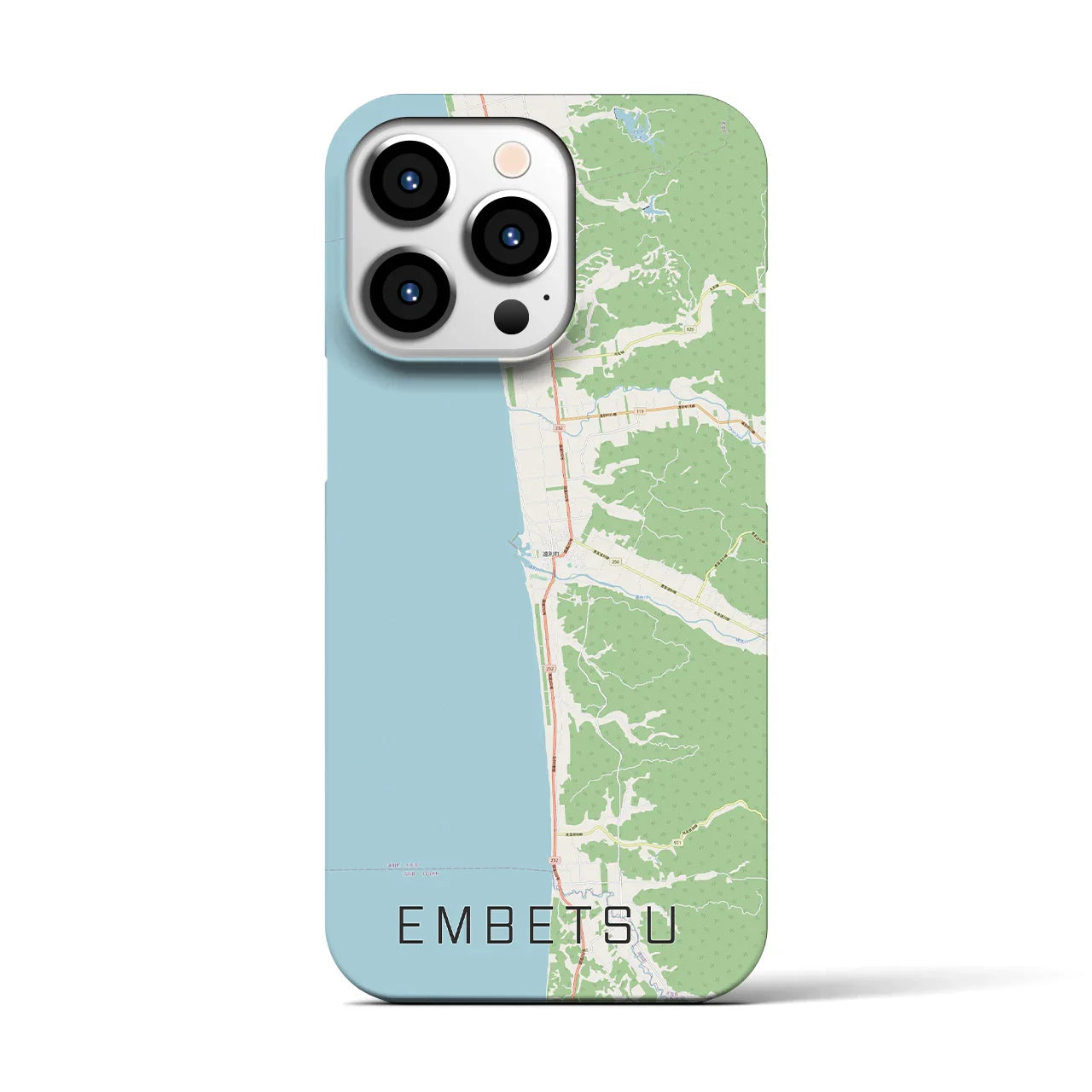 【遠別(北海道)】地図柄iPhoneケース(バックカバータイプ)