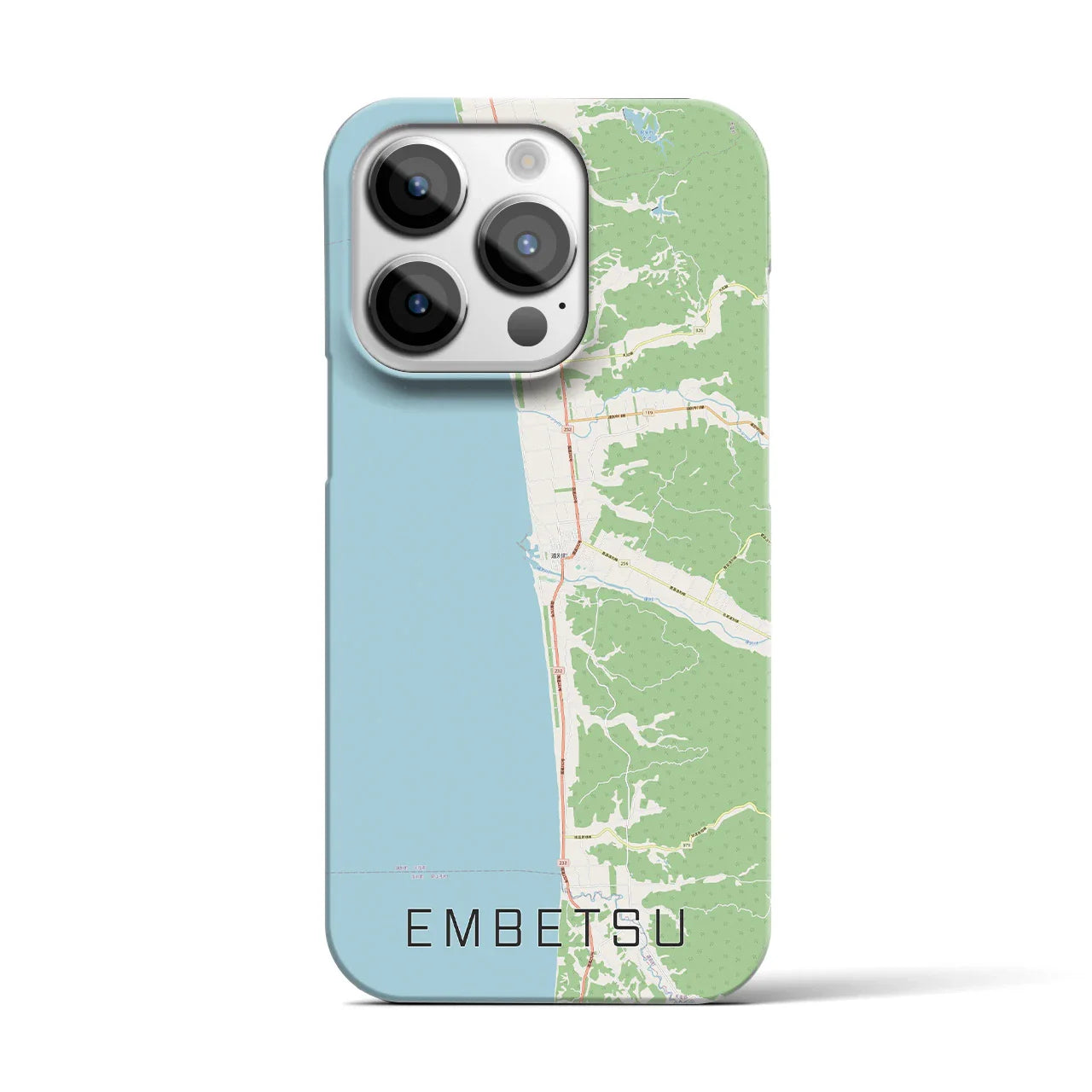 【遠別(北海道)】地図柄iPhoneケース(バックカバータイプ)
