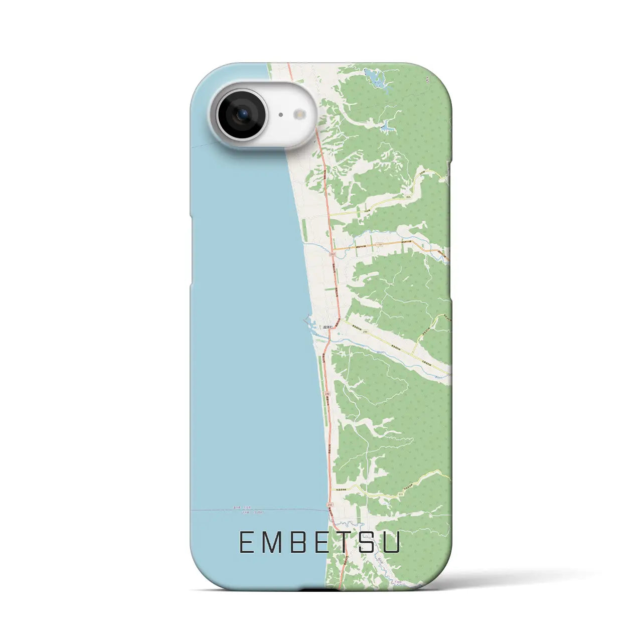 【遠別(北海道)】地図柄iPhoneケース(バックカバータイプ)