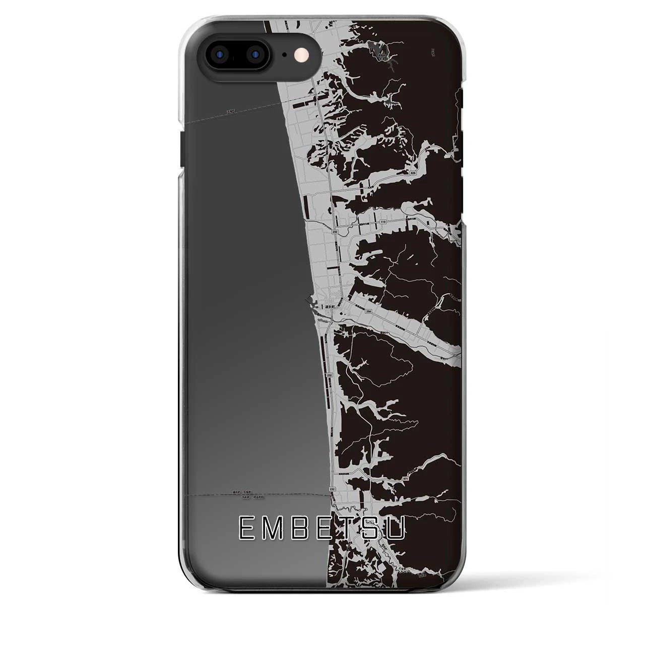 【遠別(北海道)】地図柄iPhoneケース(クリアタイプ)