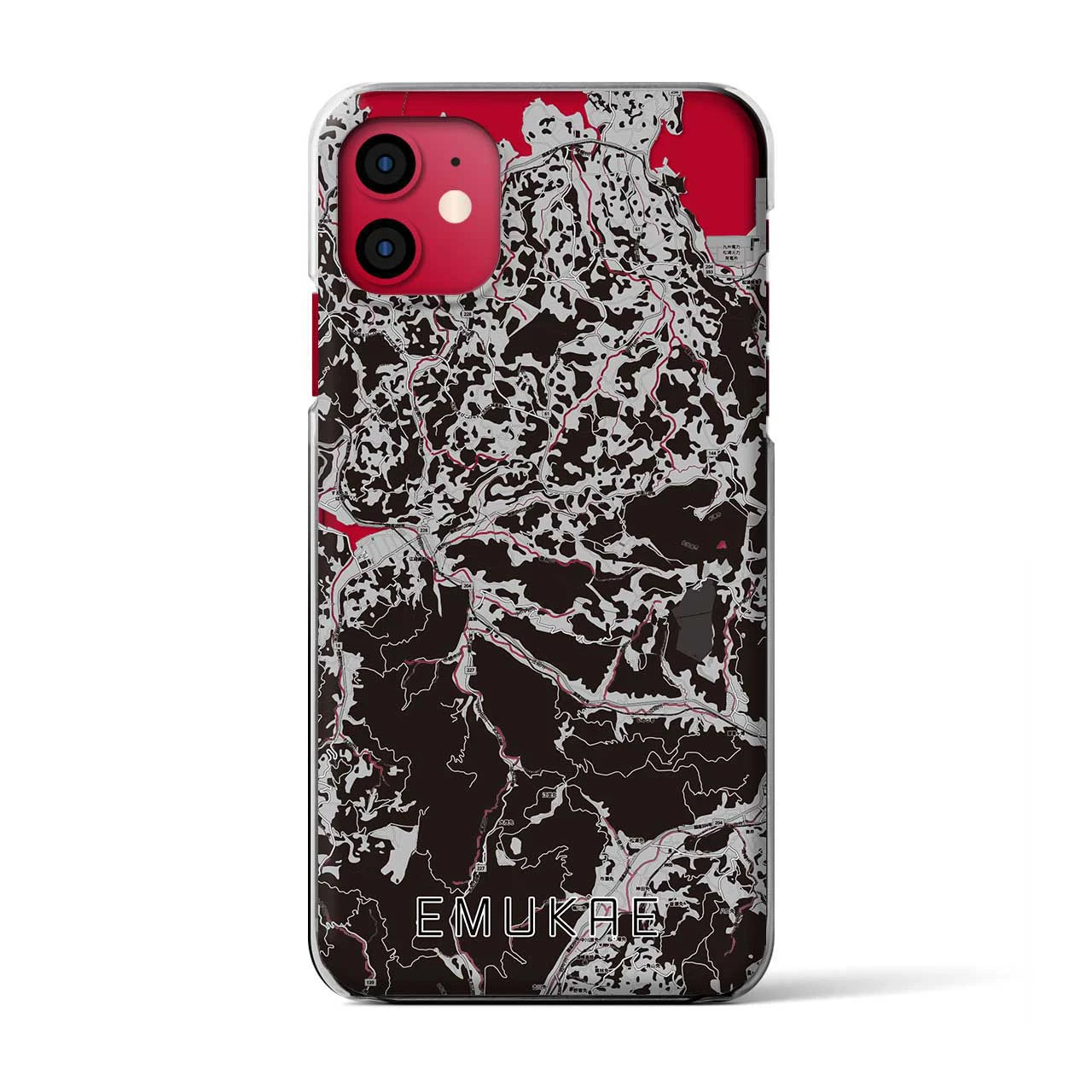 【江迎(長崎県)】地図柄iPhoneケース(クリアタイプ)