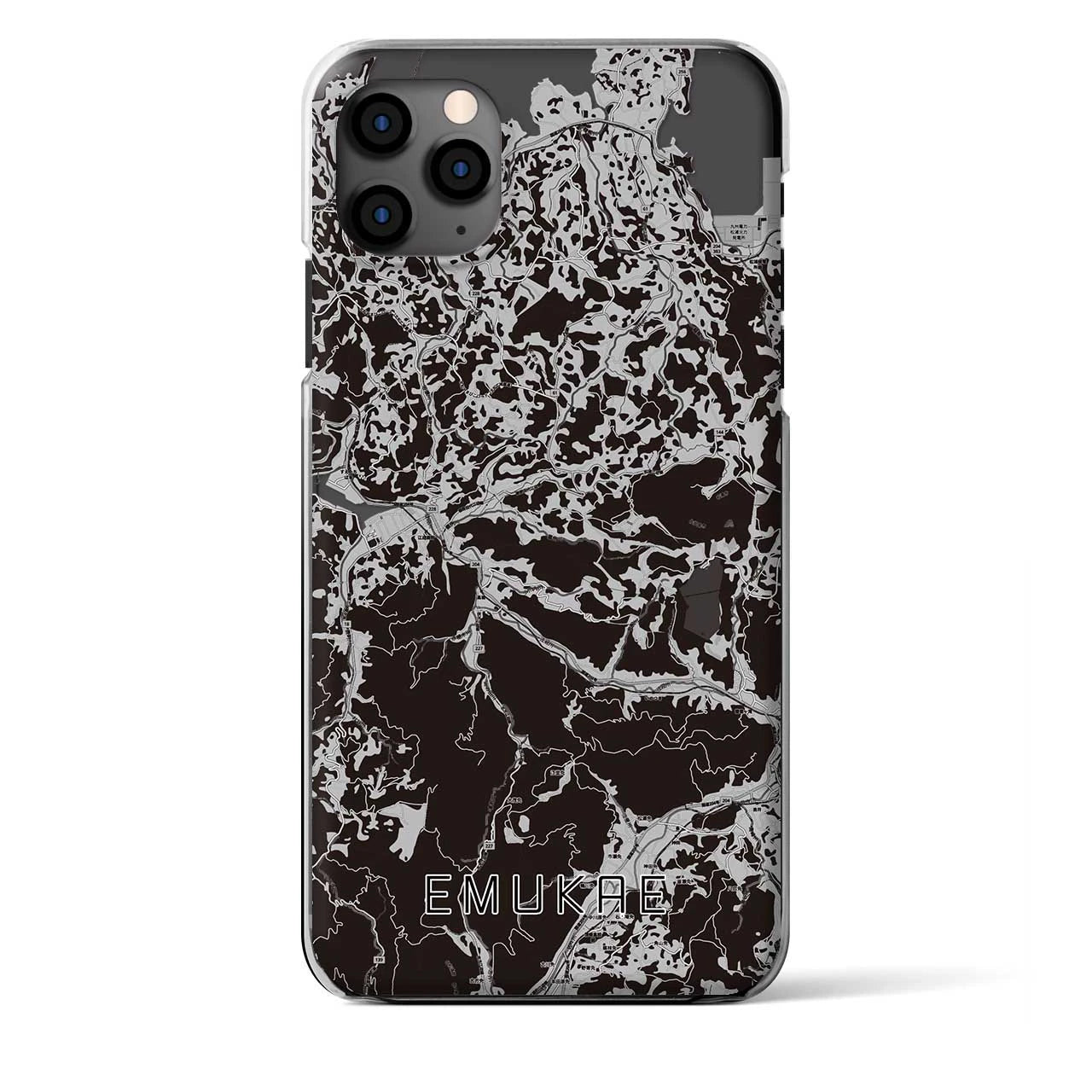 【江迎(長崎県)】地図柄iPhoneケース(クリアタイプ)