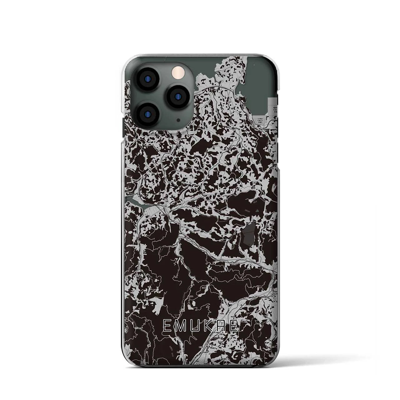 【江迎(長崎県)】地図柄iPhoneケース(クリアタイプ)