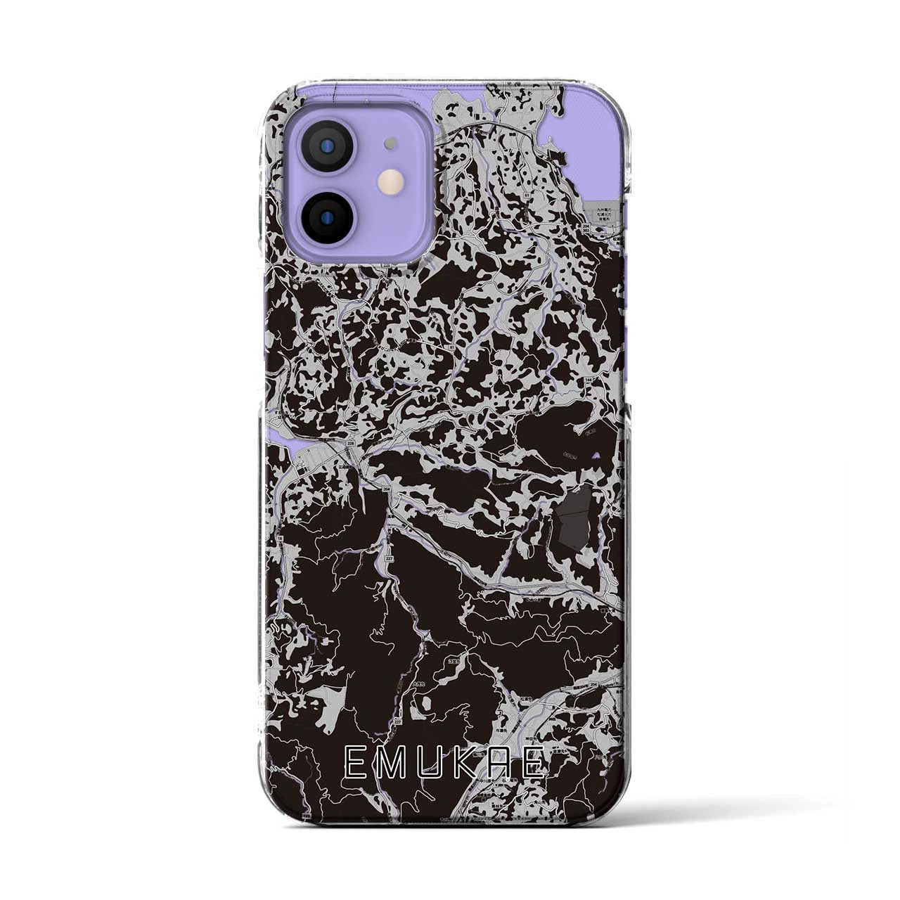 【江迎(長崎県)】地図柄iPhoneケース(クリアタイプ)