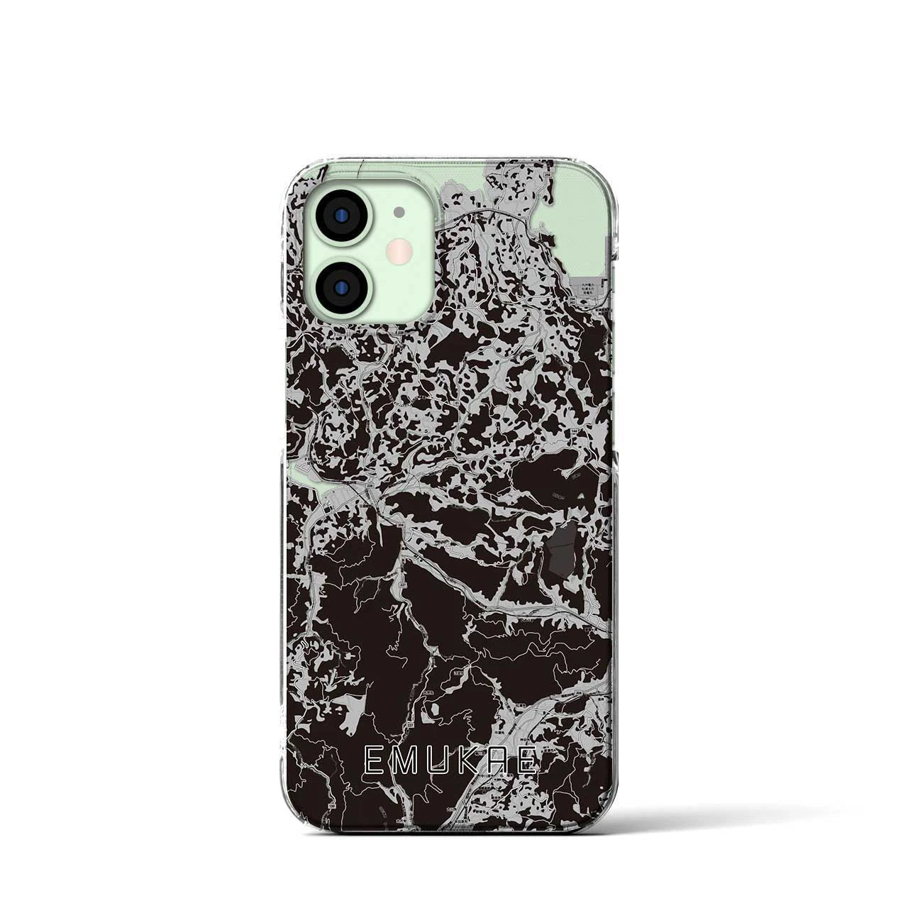 【江迎(長崎県)】地図柄iPhoneケース(クリアタイプ)