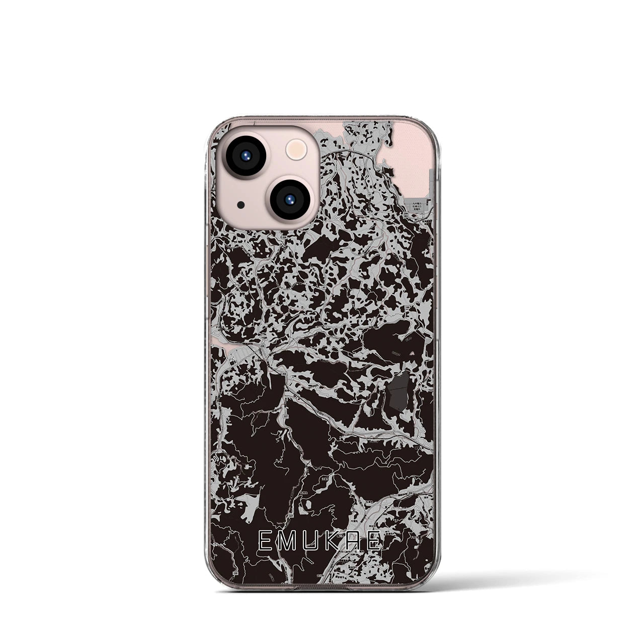 【江迎(長崎県)】地図柄iPhoneケース(クリアタイプ)