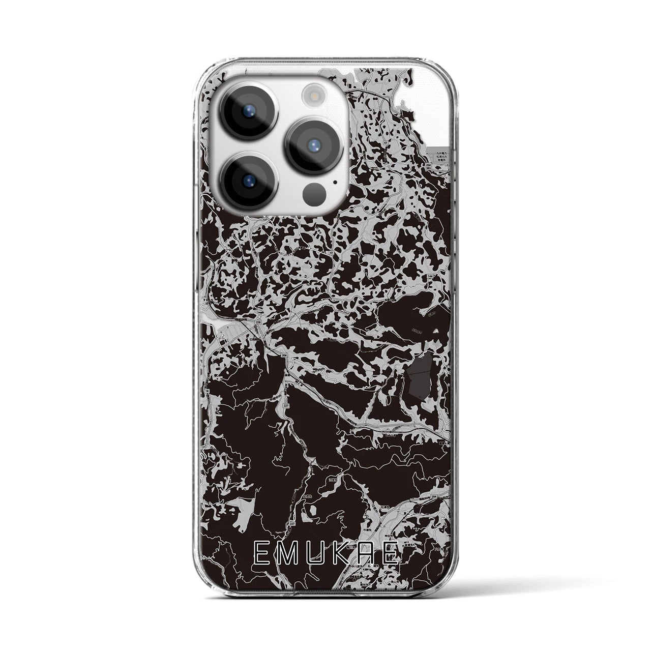 【江迎(長崎県)】地図柄iPhoneケース(クリアタイプ)