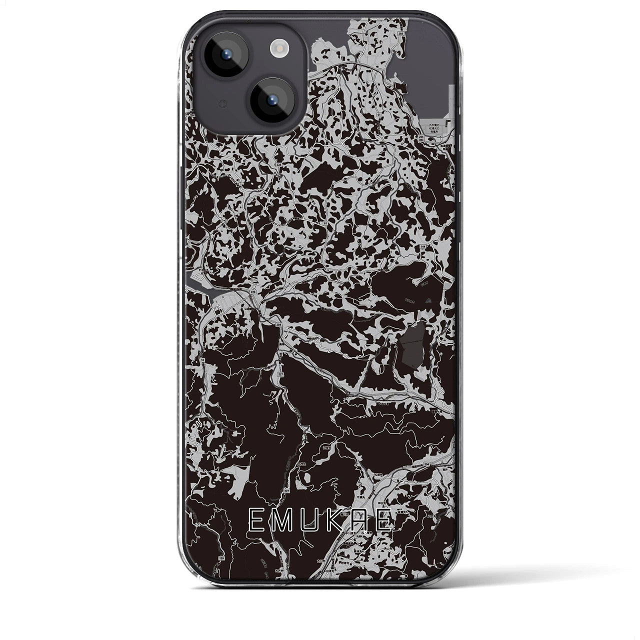 【江迎(長崎県)】地図柄iPhoneケース(クリアタイプ)