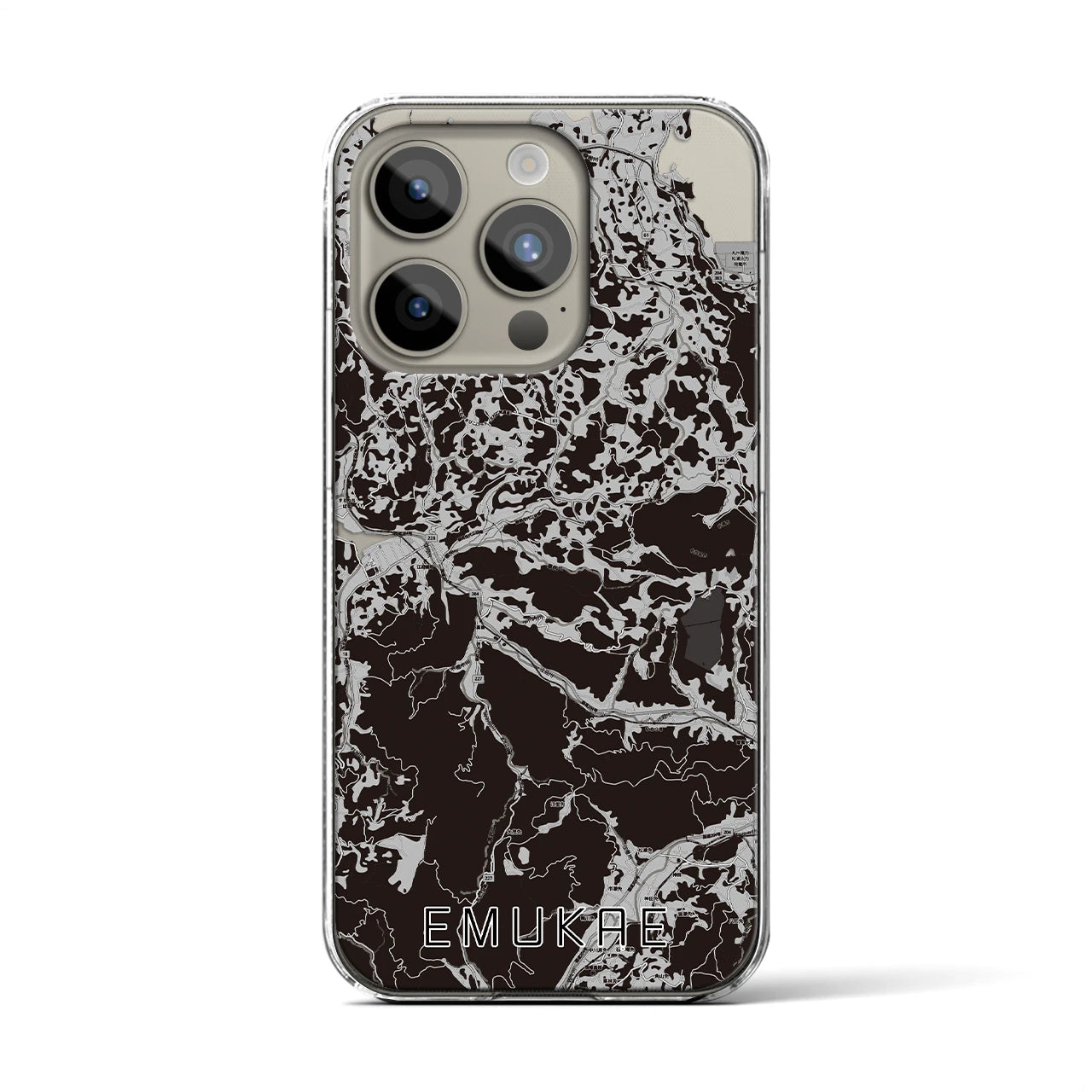 【江迎(長崎県)】地図柄iPhoneケース(クリアタイプ)