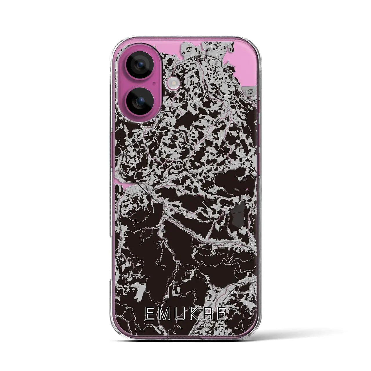 【江迎(長崎県)】地図柄iPhoneケース(クリアタイプ)