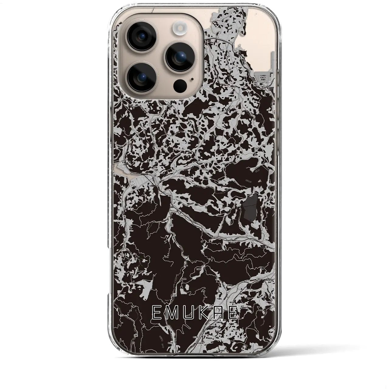 【江迎(長崎県)】地図柄iPhoneケース(クリアタイプ)