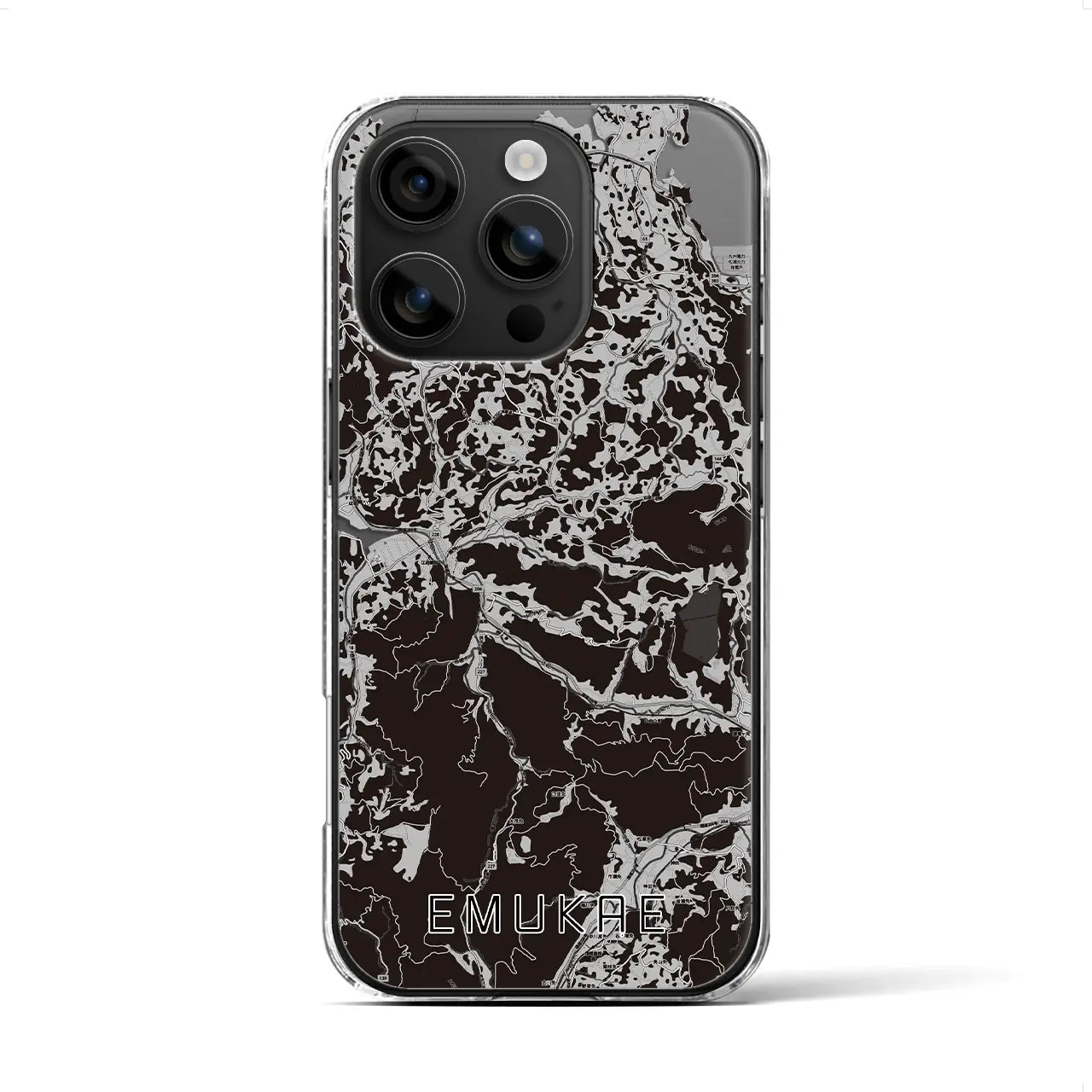 【江迎(長崎県)】地図柄iPhoneケース(クリアタイプ)