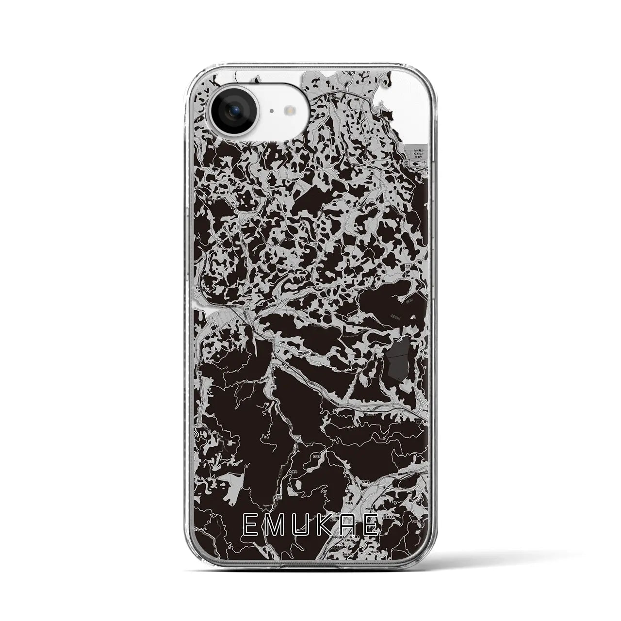 【江迎(長崎県)】地図柄iPhoneケース(クリアタイプ)