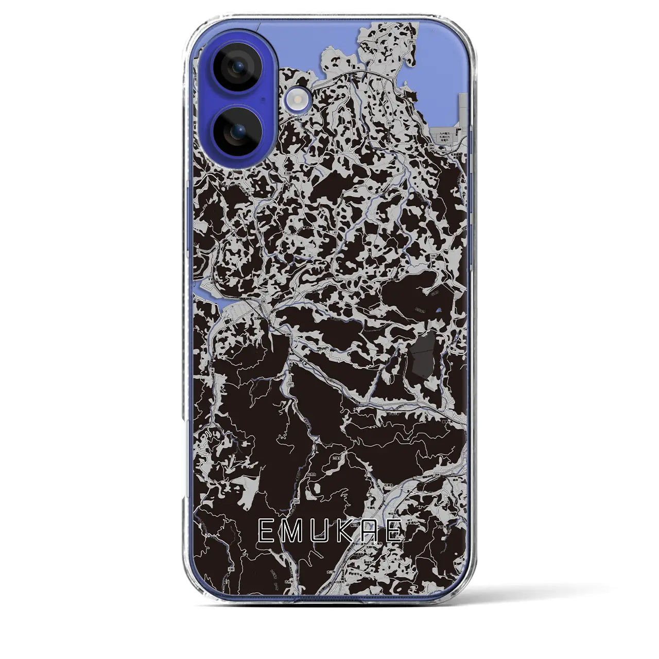 【江迎(長崎県)】地図柄iPhoneケース(クリアタイプ)