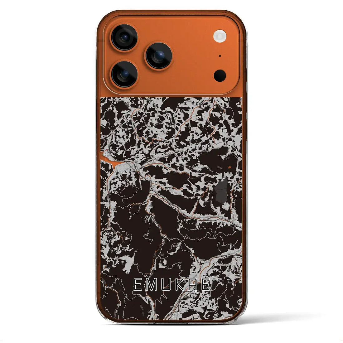 【江迎(長崎県)】地図柄iPhoneケース(クリアタイプ)