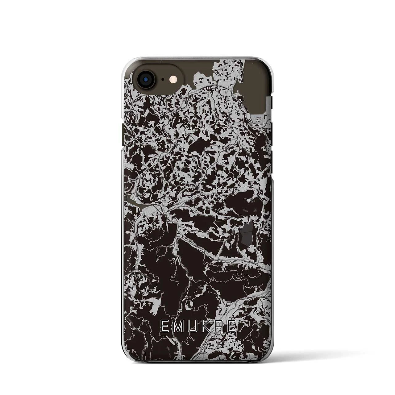 【江迎(長崎県)】地図柄iPhoneケース(クリアタイプ)