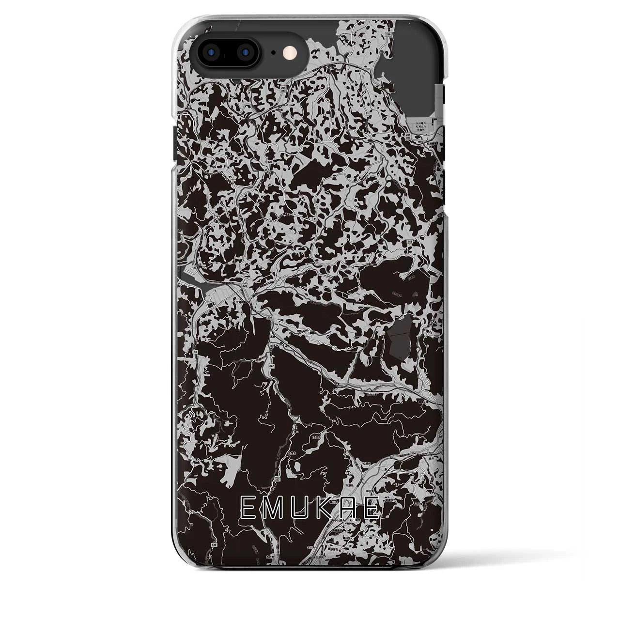 【江迎(長崎県)】地図柄iPhoneケース(クリアタイプ)