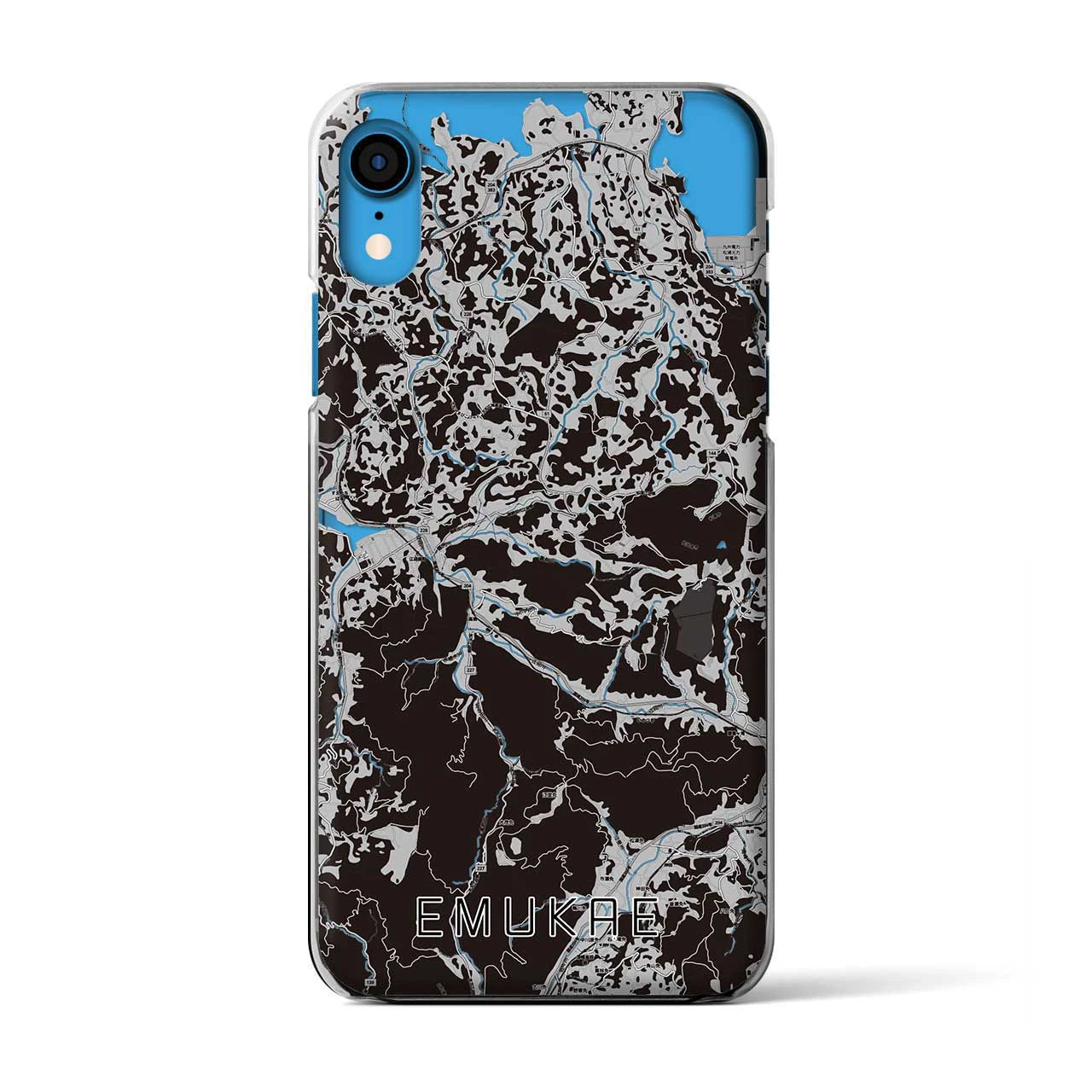 【江迎(長崎県)】地図柄iPhoneケース(クリアタイプ)