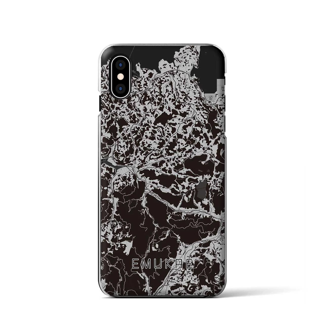 【江迎(長崎県)】地図柄iPhoneケース(クリアタイプ)