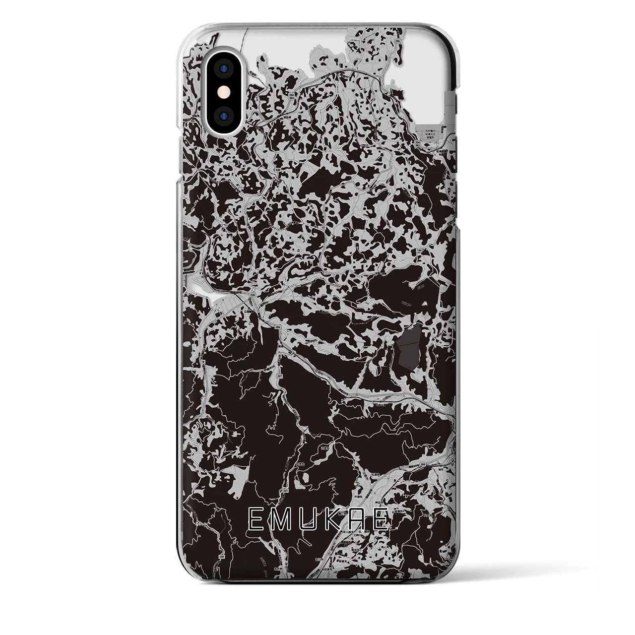 【江迎(長崎県)】地図柄iPhoneケース(クリアタイプ)