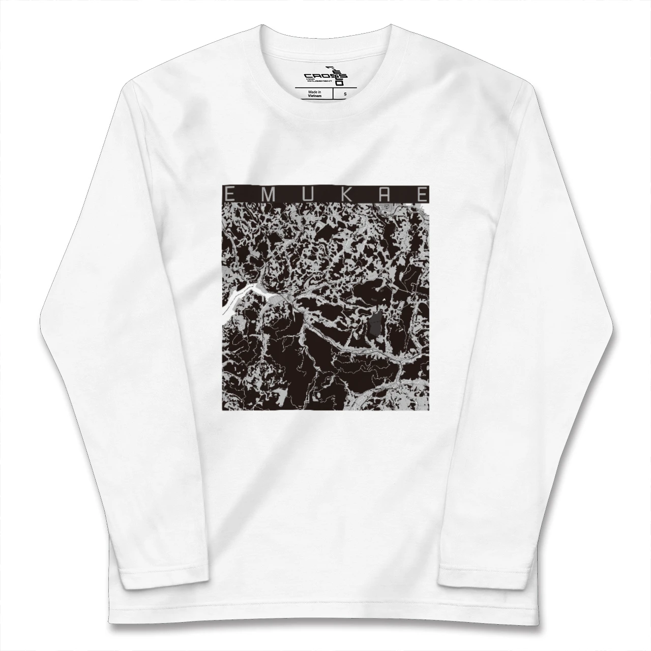 【江迎(長崎県)】地図柄ロングスリーブTシャツ