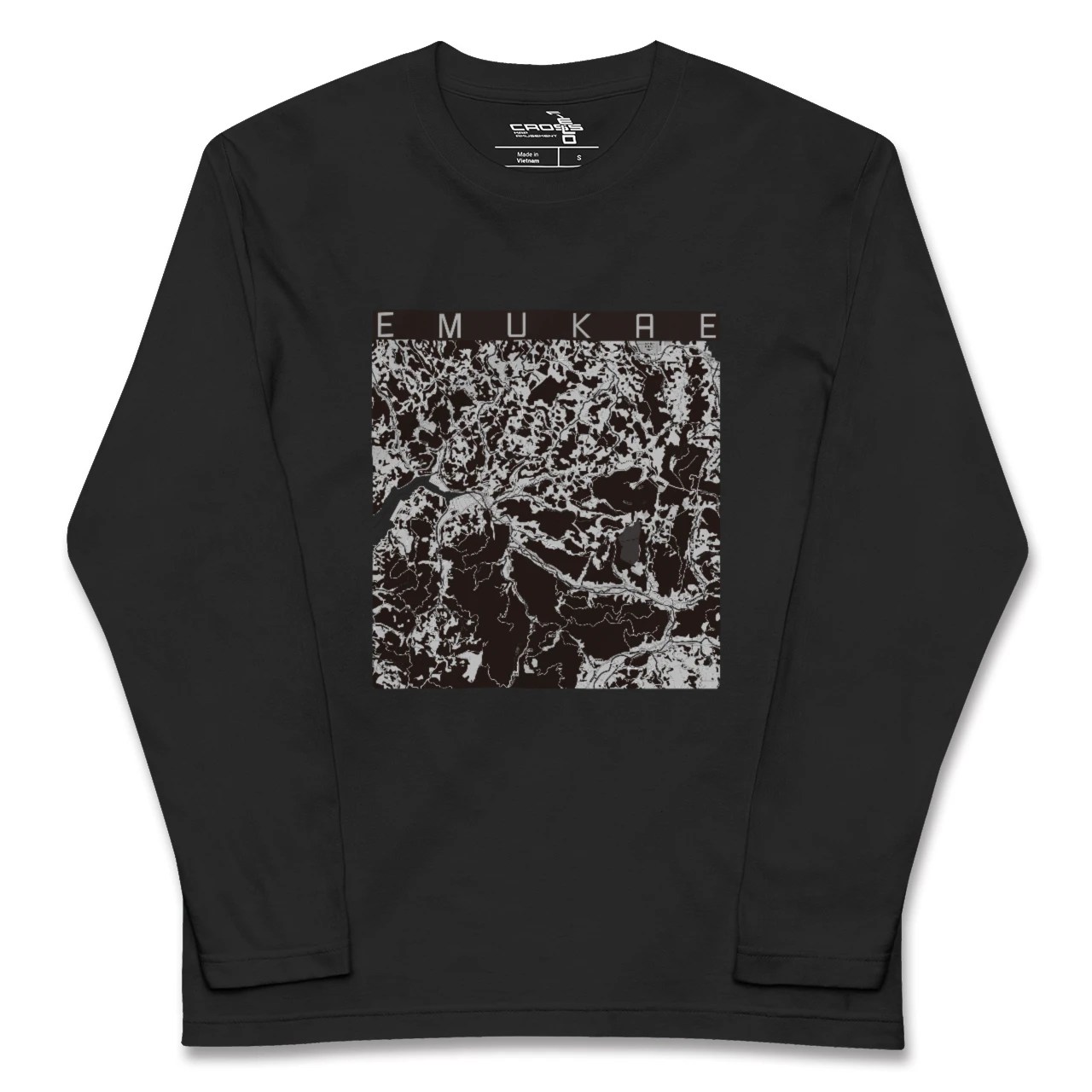 【江迎(長崎県)】地図柄ロングスリーブTシャツ