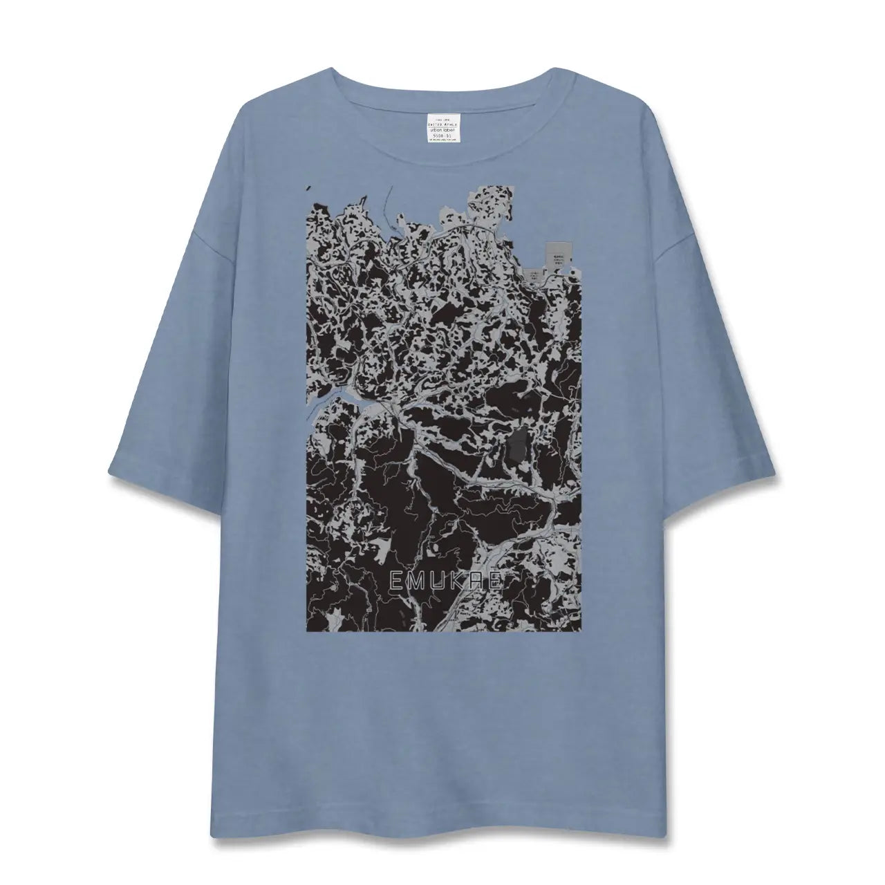 【江迎(長崎県)】地図柄ビッグシルエットTシャツ
