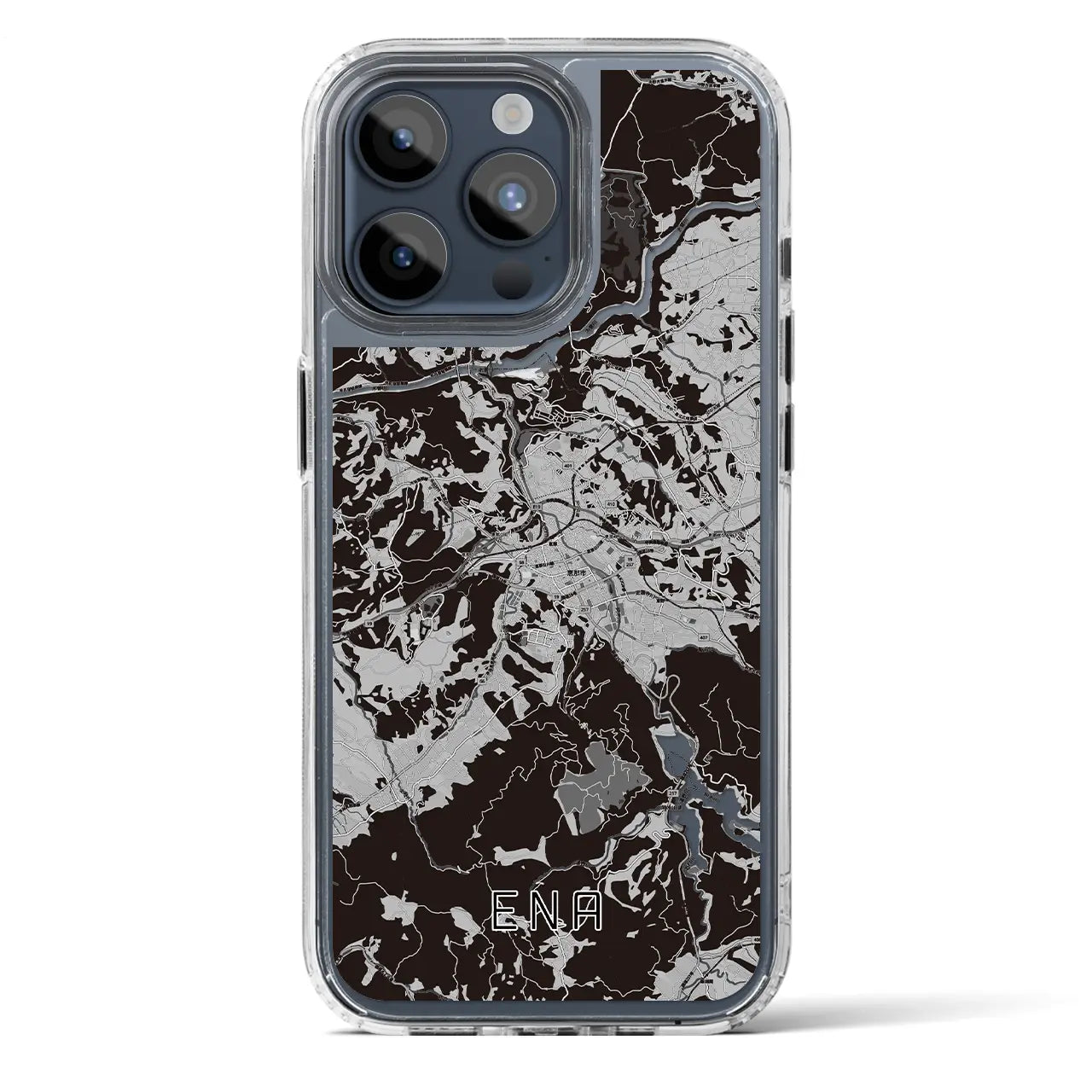 【恵那(岐阜県)】地図柄iPhoneケース(MagSafeタイプ)