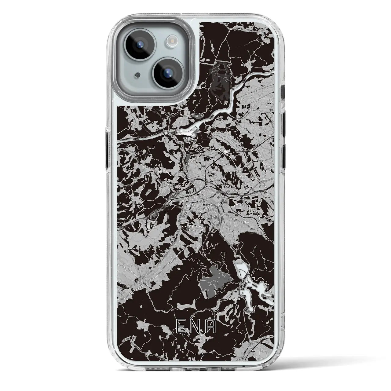 【恵那(岐阜県)】地図柄iPhoneケース(MagSafeタイプ)