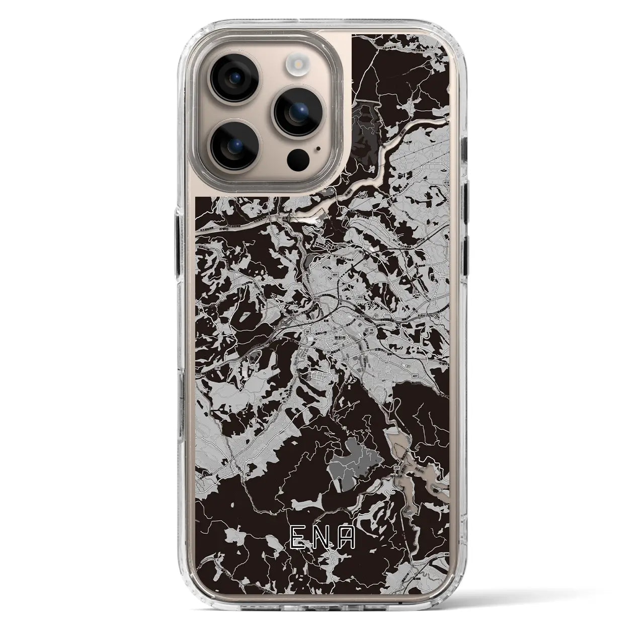 【恵那(岐阜県)】地図柄iPhoneケース(MagSafeタイプ)