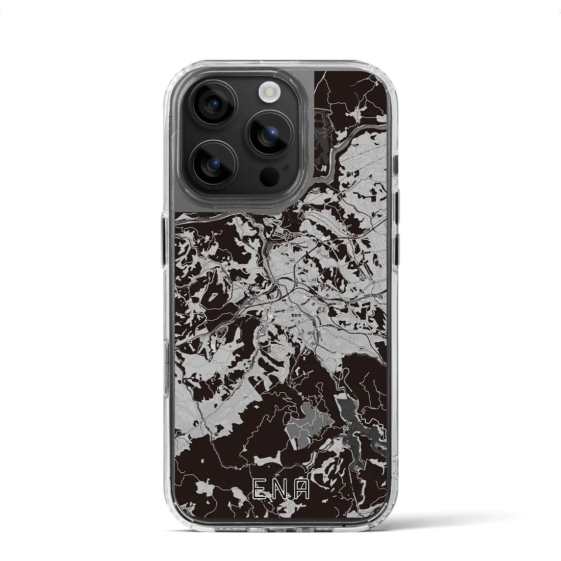 【恵那(岐阜県)】地図柄iPhoneケース(MagSafeタイプ)