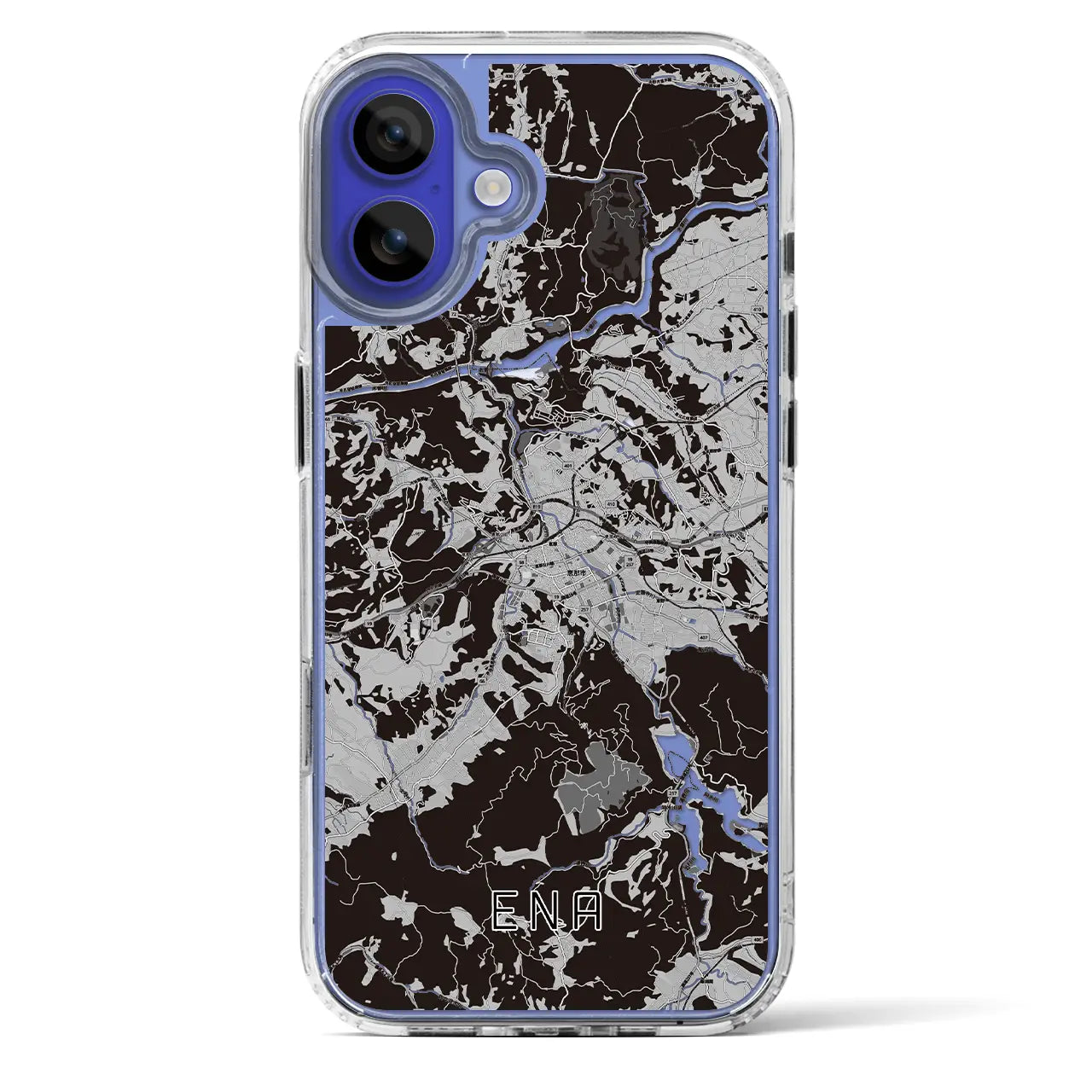 【恵那(岐阜県)】地図柄iPhoneケース(MagSafeタイプ)