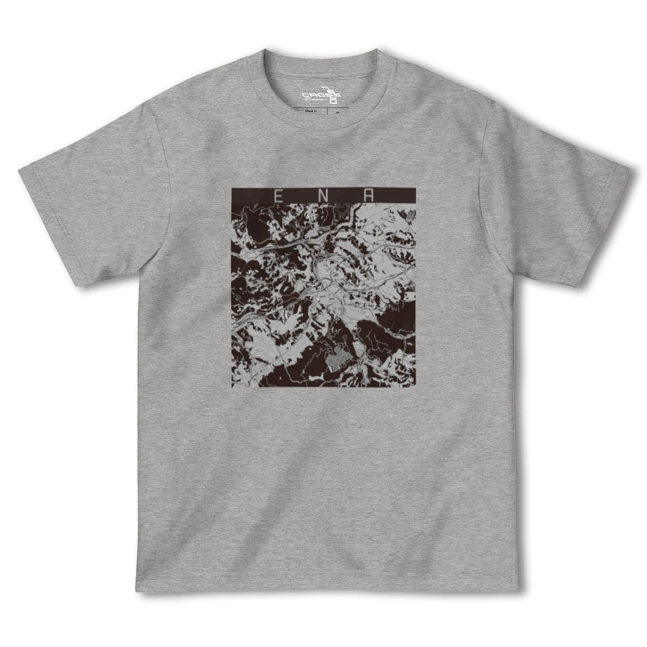 【恵那(岐阜県)】地図柄ヘビーウェイトTシャツ