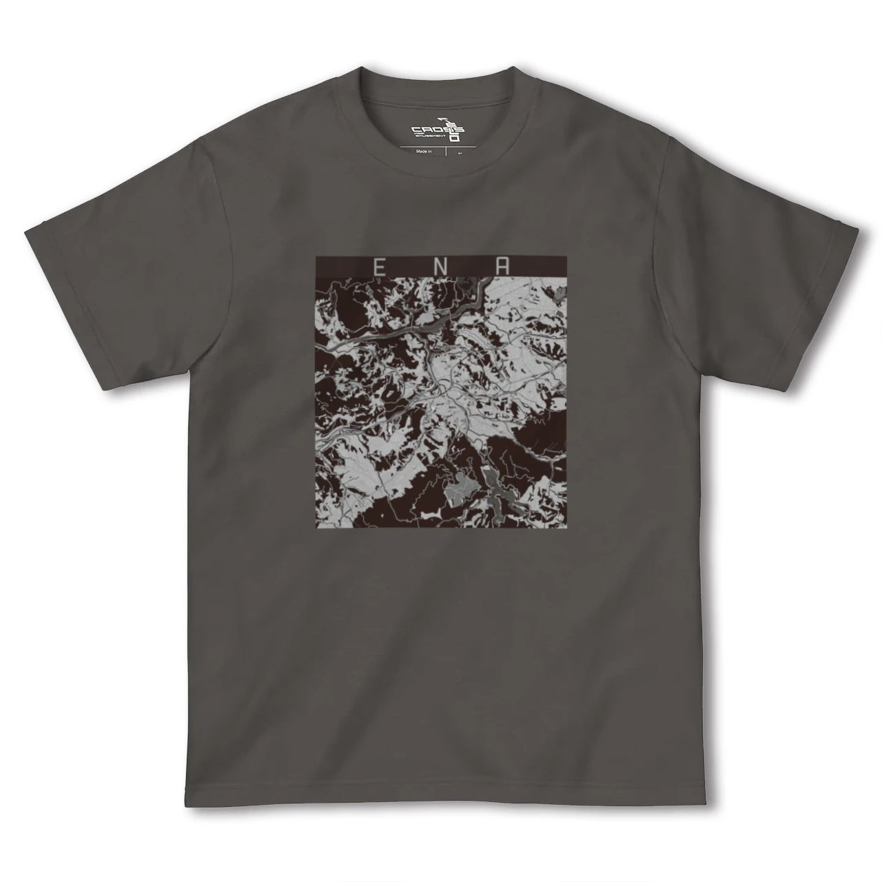 【恵那(岐阜県)】地図柄ヘビーウェイトTシャツ