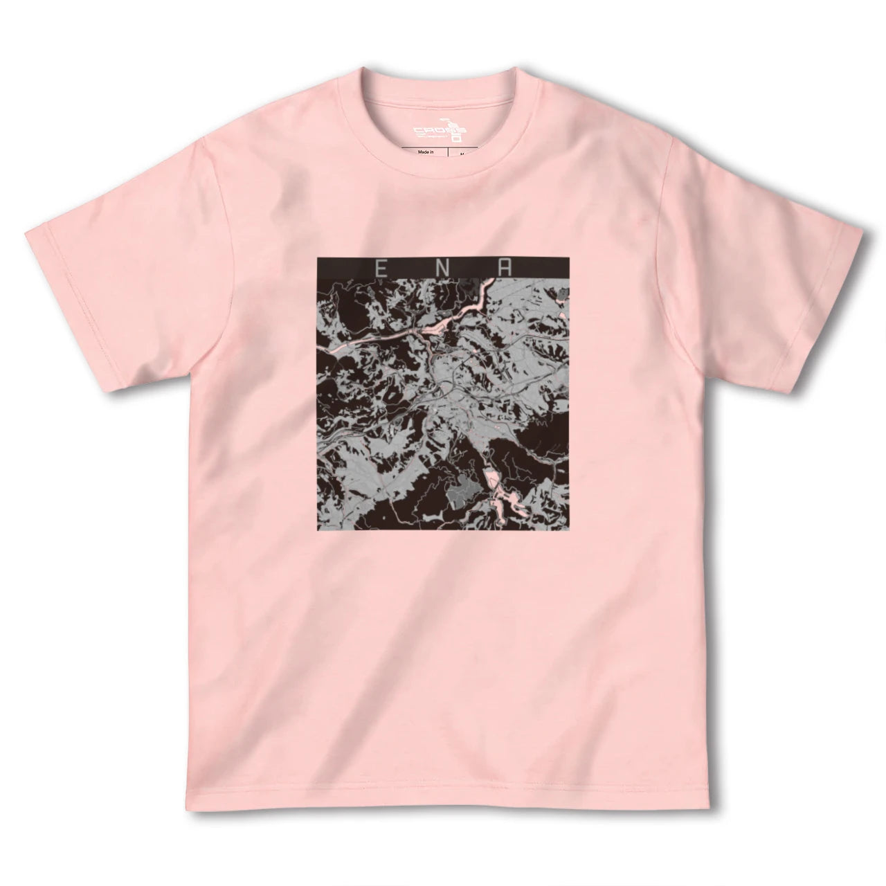 【恵那(岐阜県)】地図柄ヘビーウェイトTシャツ