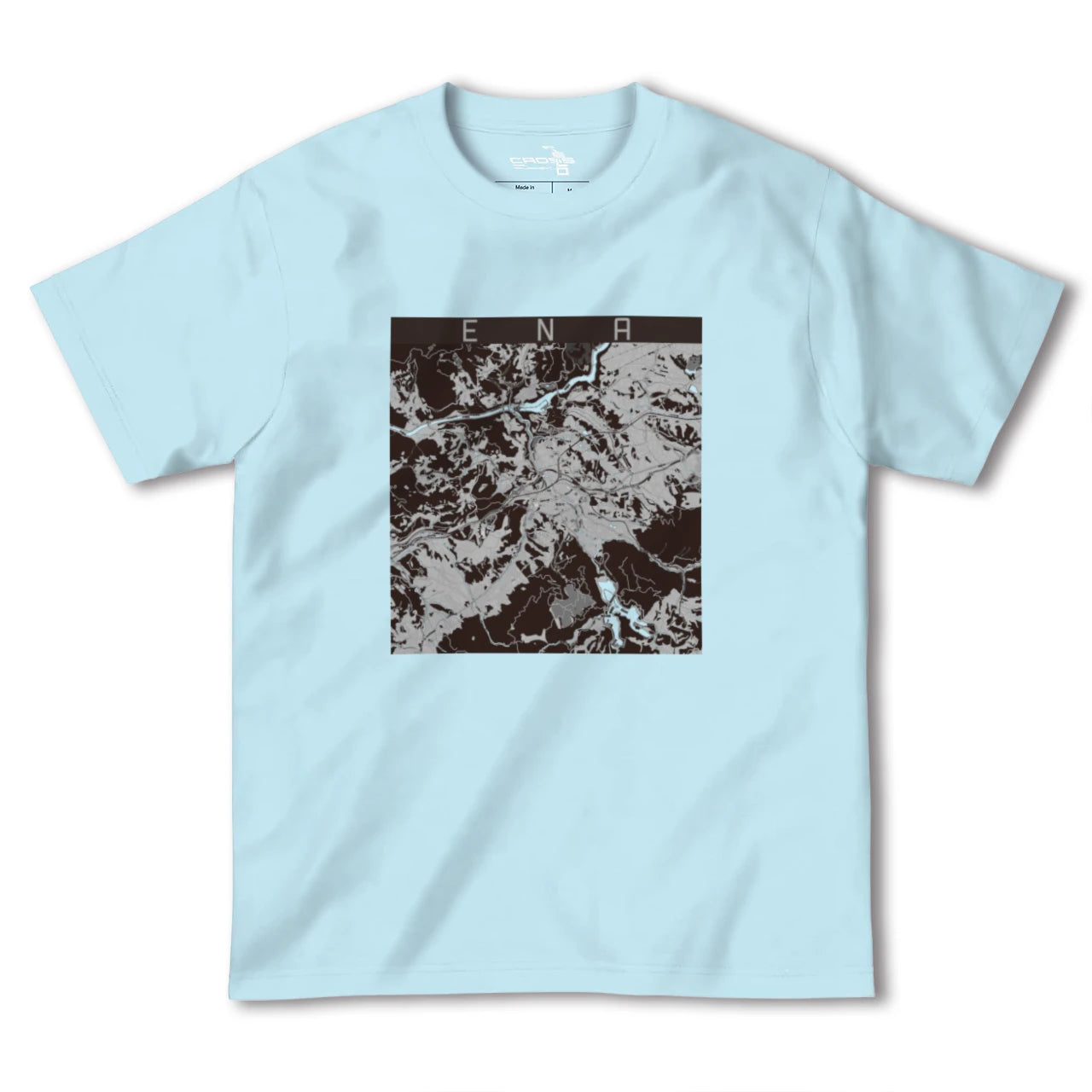 【恵那(岐阜県)】地図柄ヘビーウェイトTシャツ