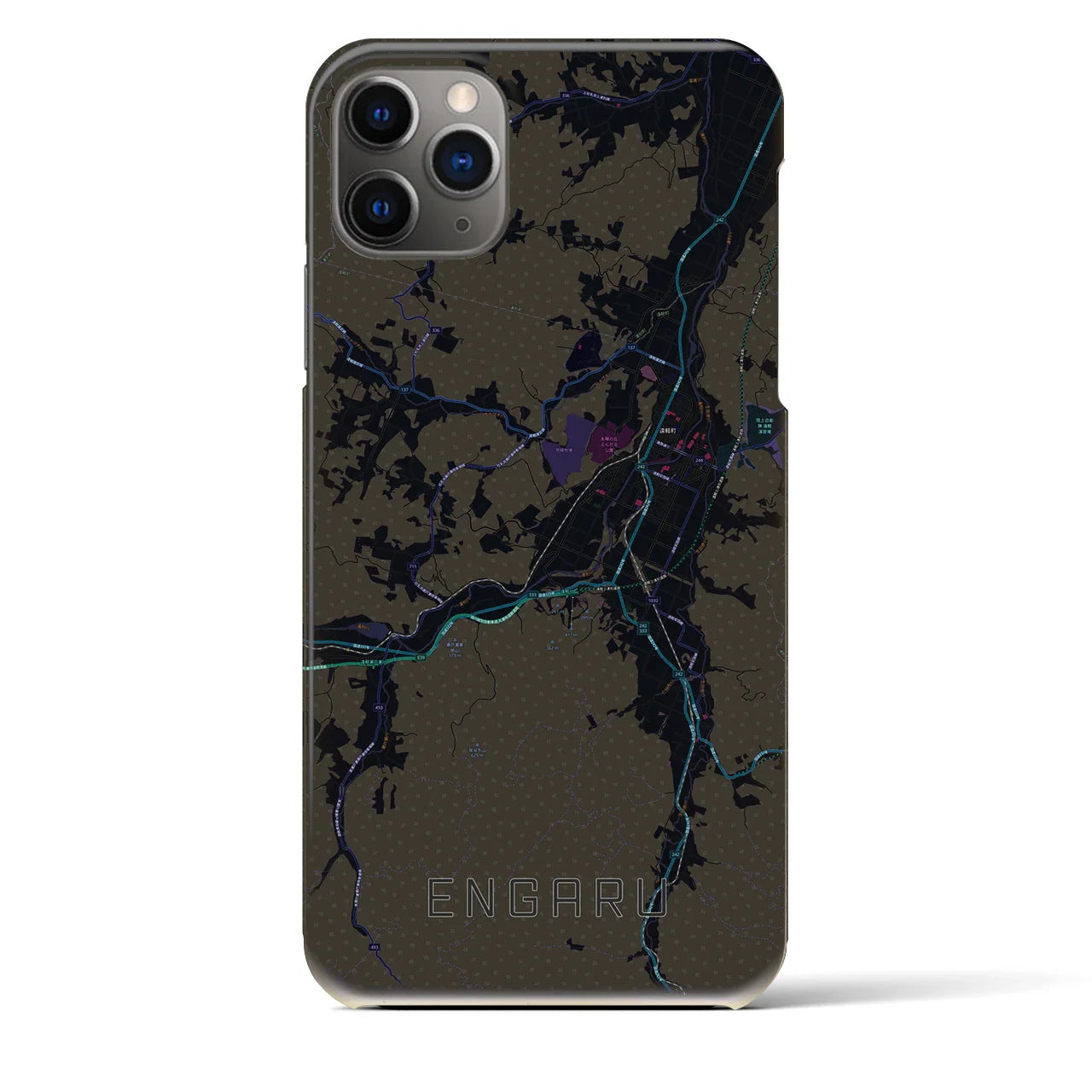 【遠軽(北海道)】地図柄iPhoneケース(バックカバータイプ)