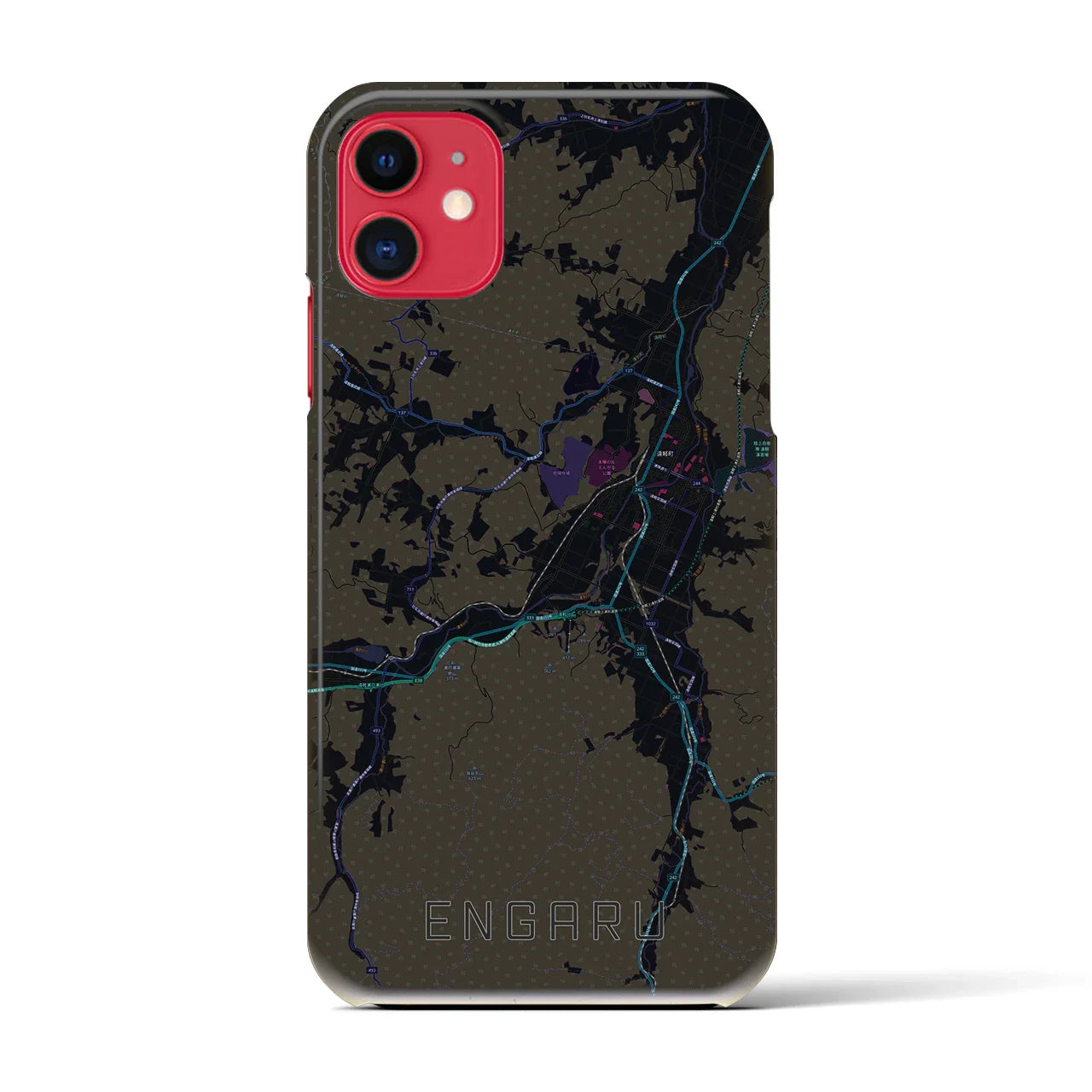 【遠軽(北海道)】地図柄iPhoneケース(バックカバータイプ)