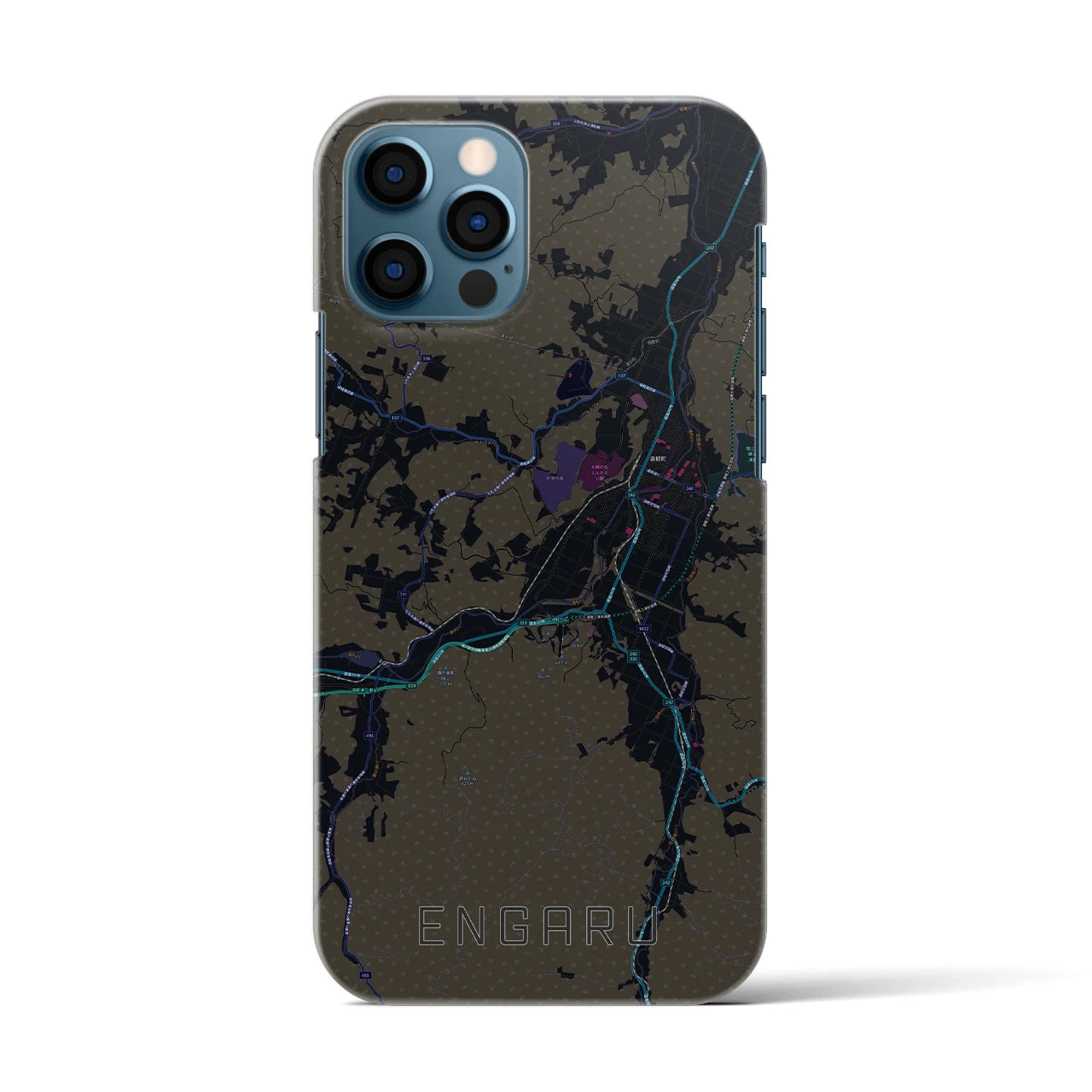 【遠軽(北海道)】地図柄iPhoneケース(バックカバータイプ)