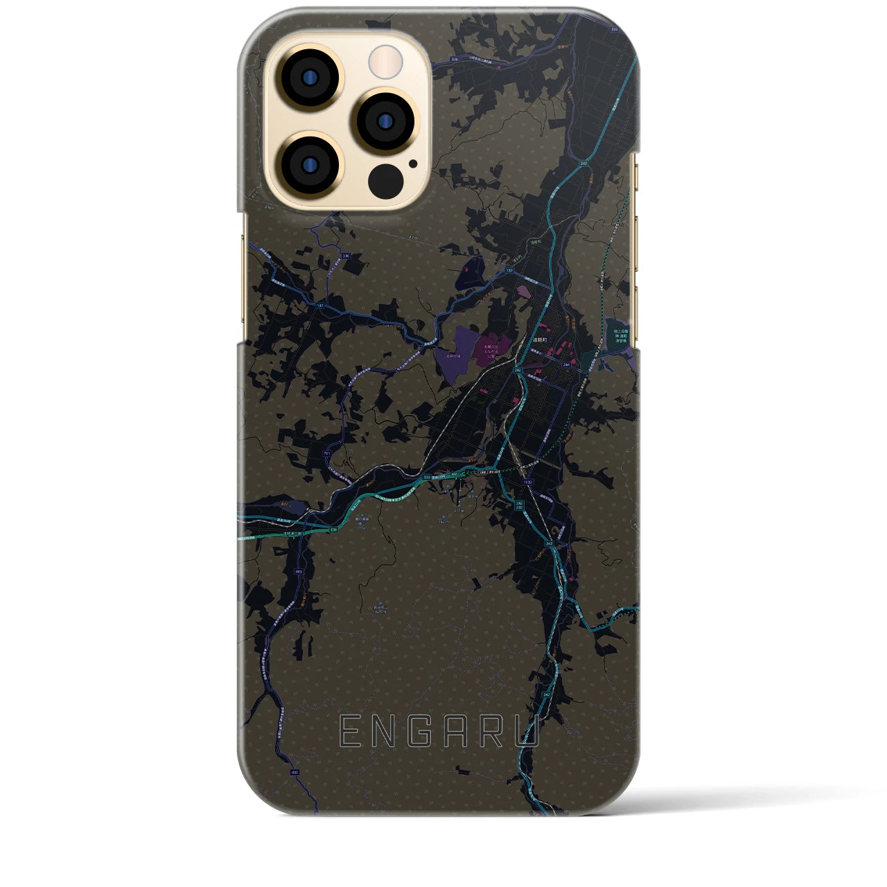 【遠軽(北海道)】地図柄iPhoneケース(バックカバータイプ)