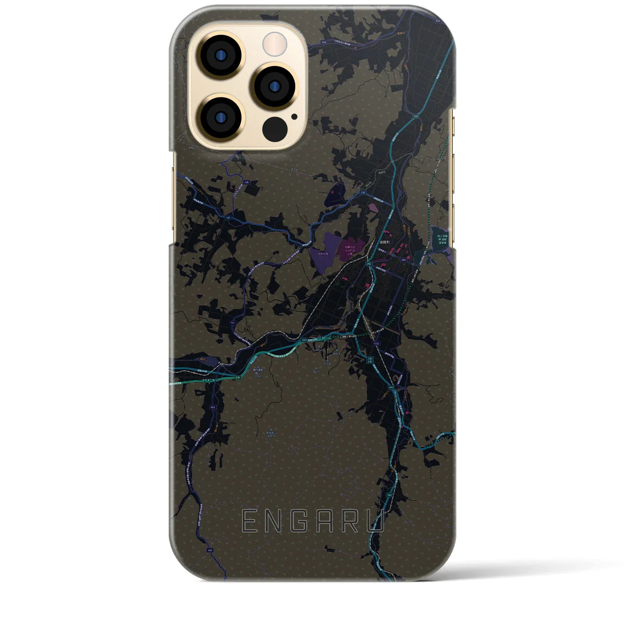 【遠軽(北海道)】地図柄iPhoneケース(バックカバータイプ)