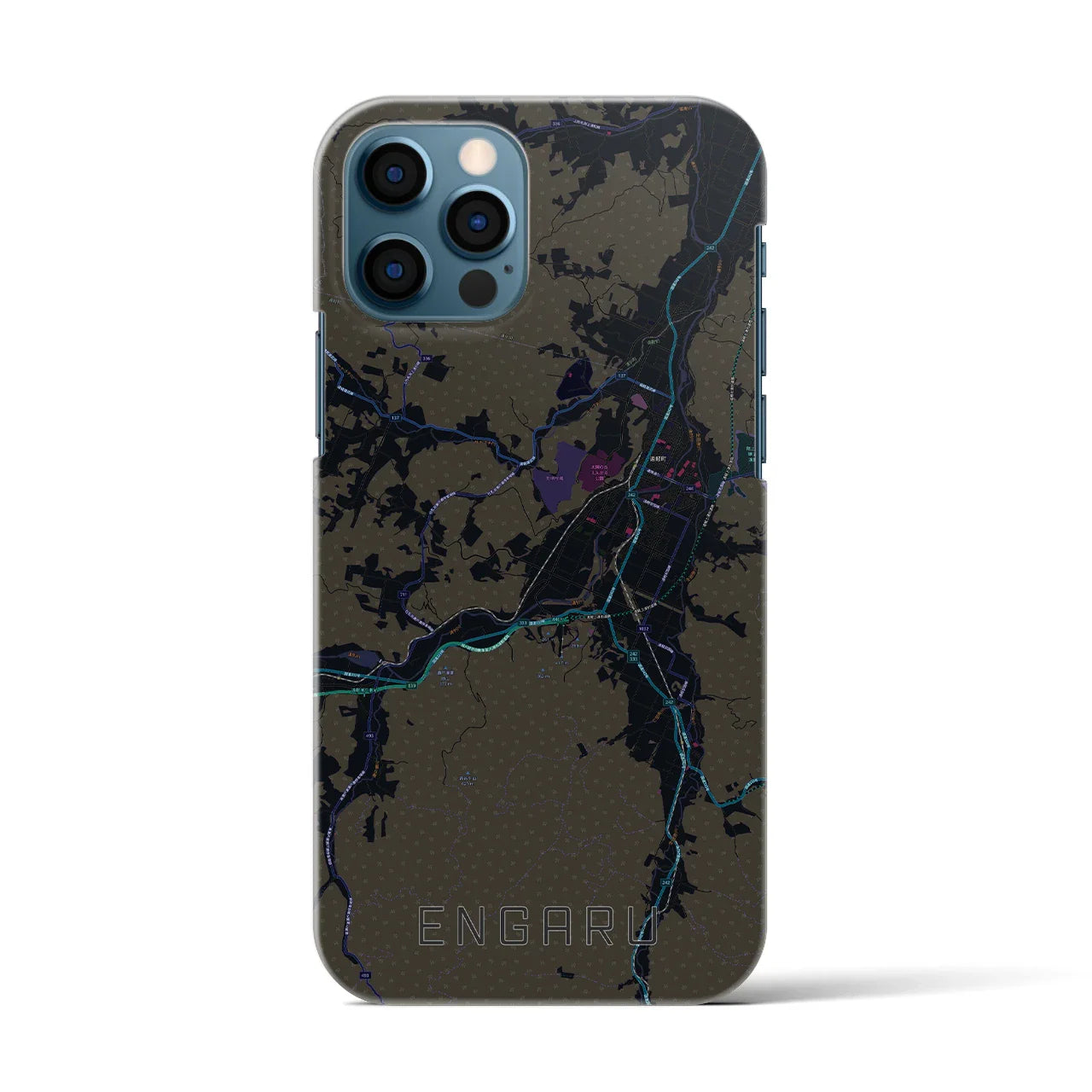 【遠軽(北海道)】地図柄iPhoneケース(バックカバータイプ)