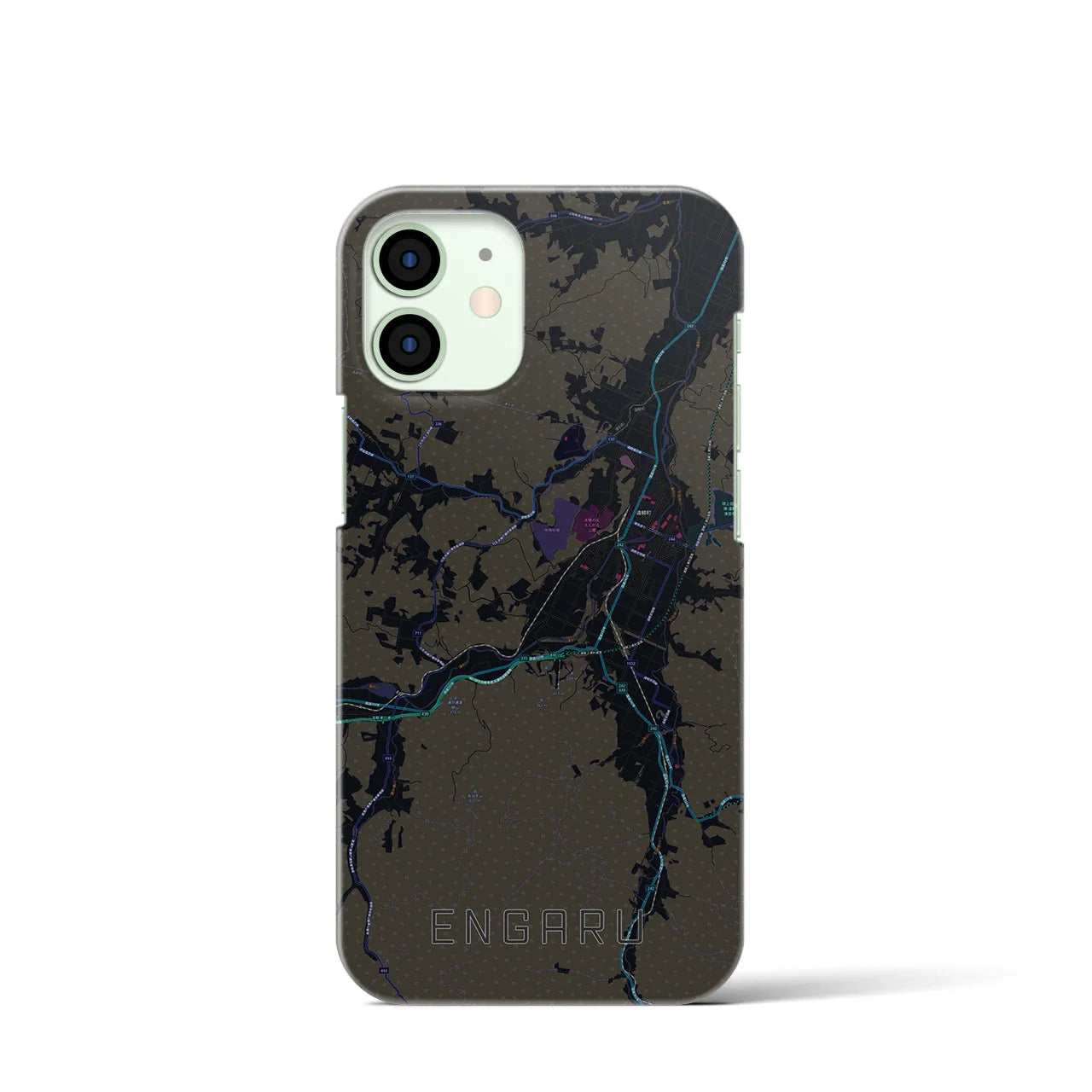 【遠軽(北海道)】地図柄iPhoneケース(バックカバータイプ)