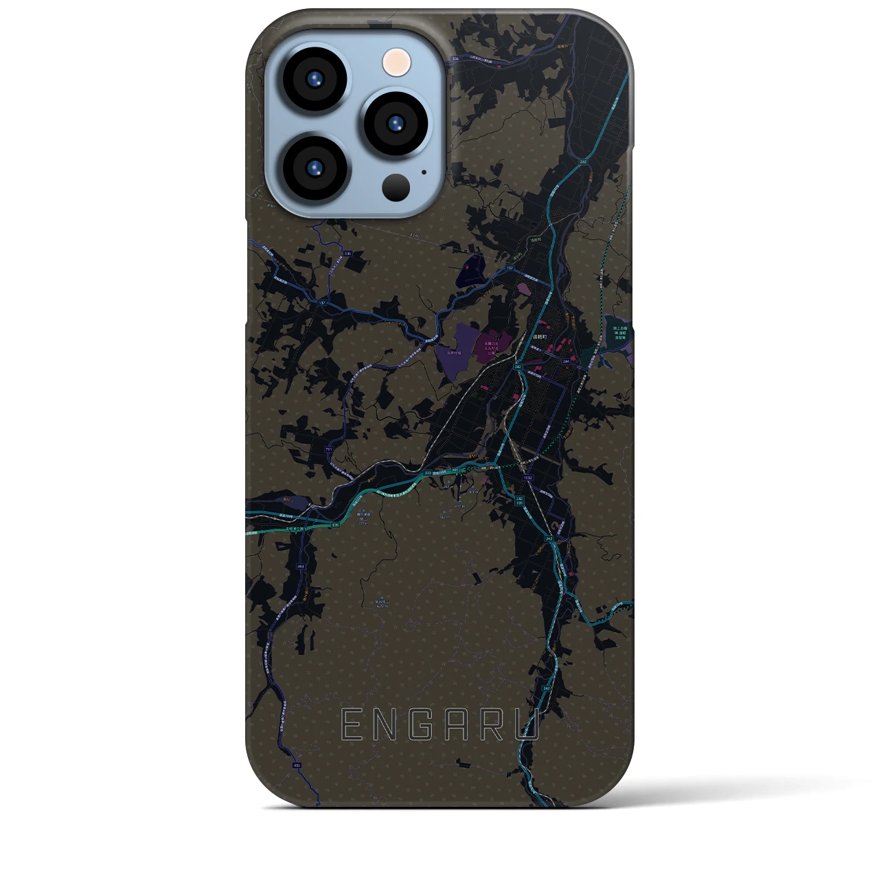 【遠軽(北海道)】地図柄iPhoneケース(バックカバータイプ)
